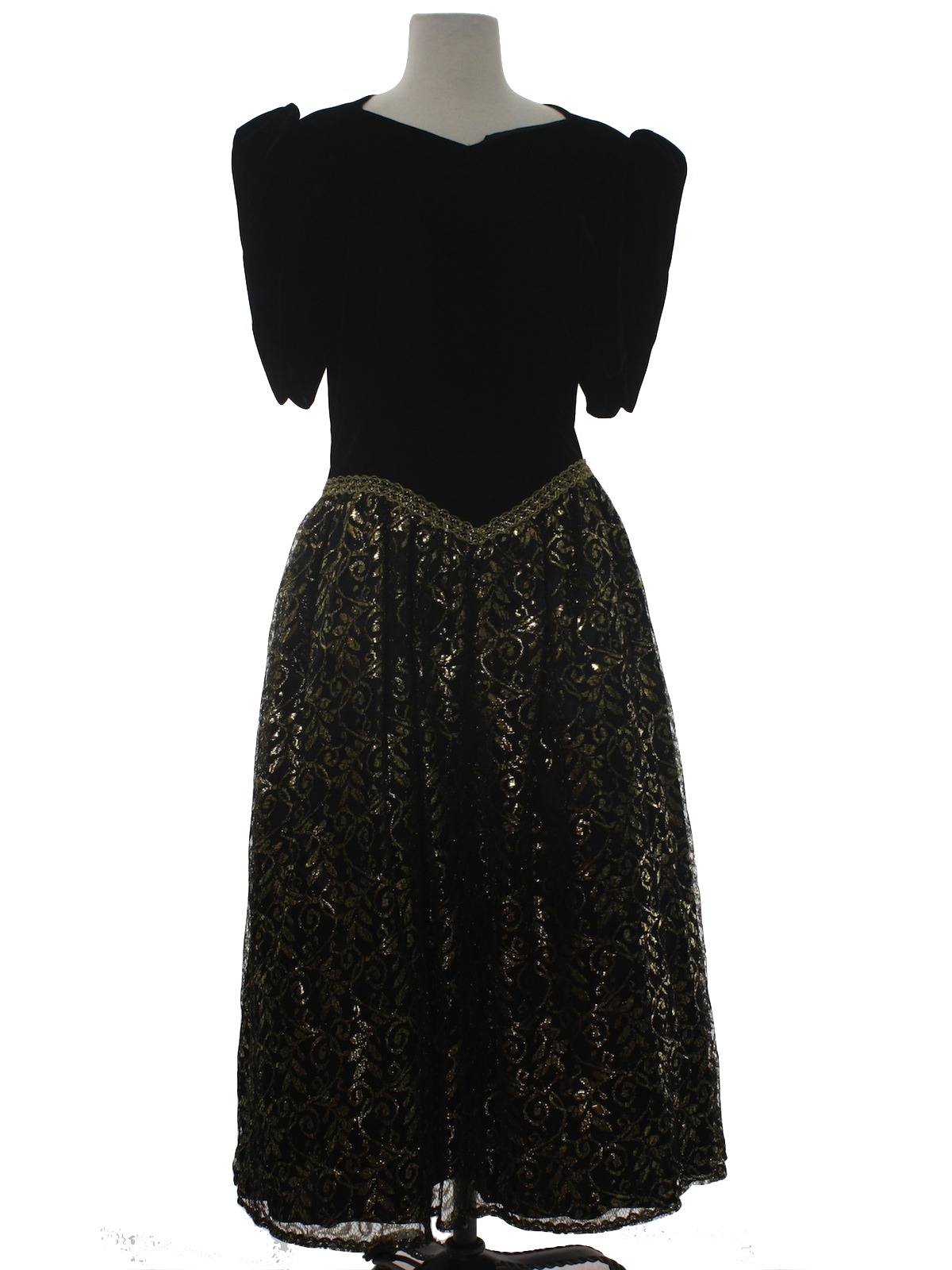 scott mcclintock black velvet dress