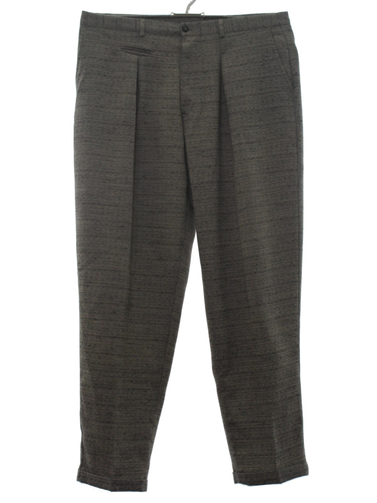 RPM 80's Vintage Pants: 80s -RPM- Mens black and grey pulled weave ...