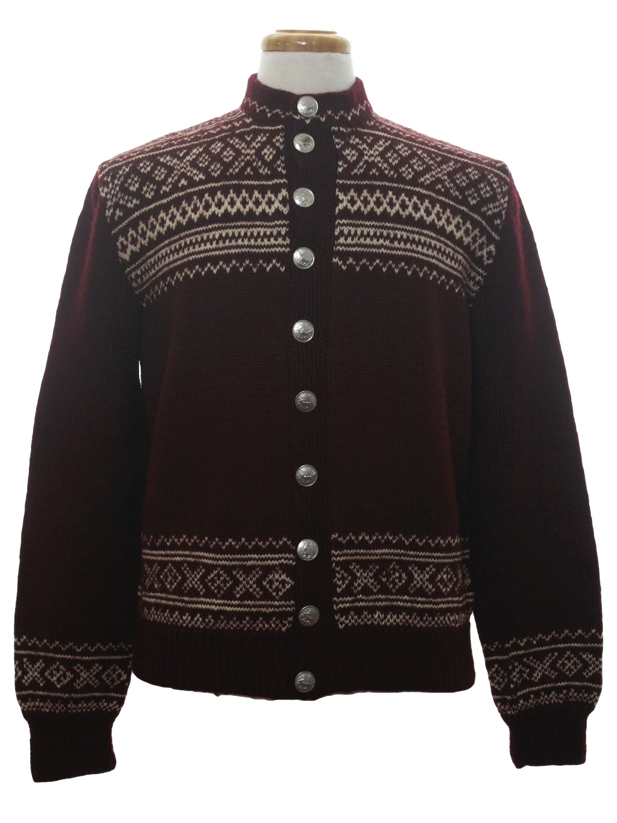 Missing Label 50's Vintage Caridgan Sweater: 50s -Missing Label- Mens ...