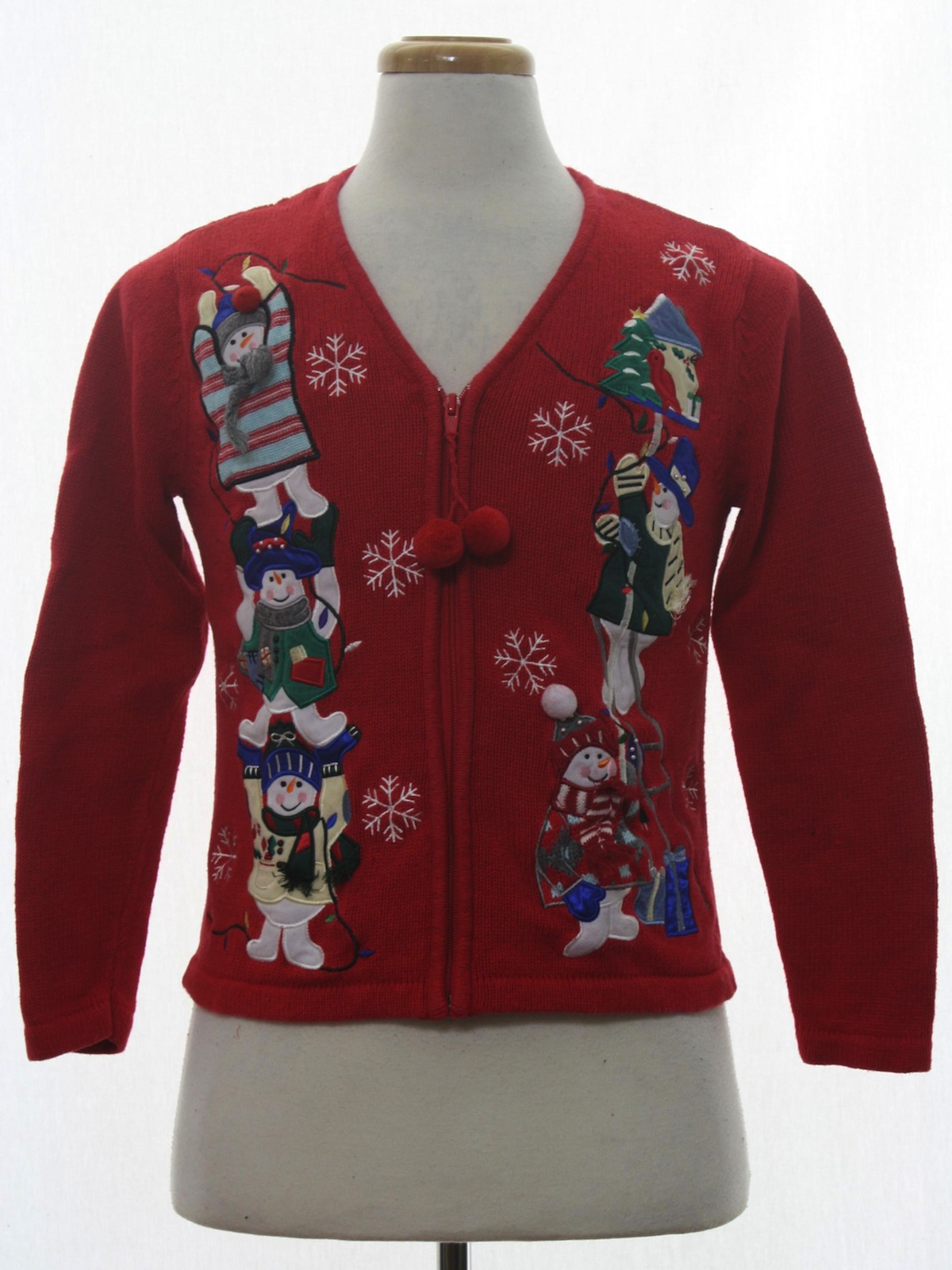 Womens or Girls Ugly Christmas Cardigan Sweater: -Bechamel Petites ...