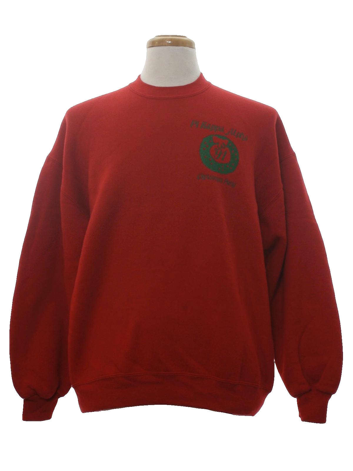 1990's Vintage Phi Kappa Alpha Fraternity Ugly Christmas Sweatshirt ...