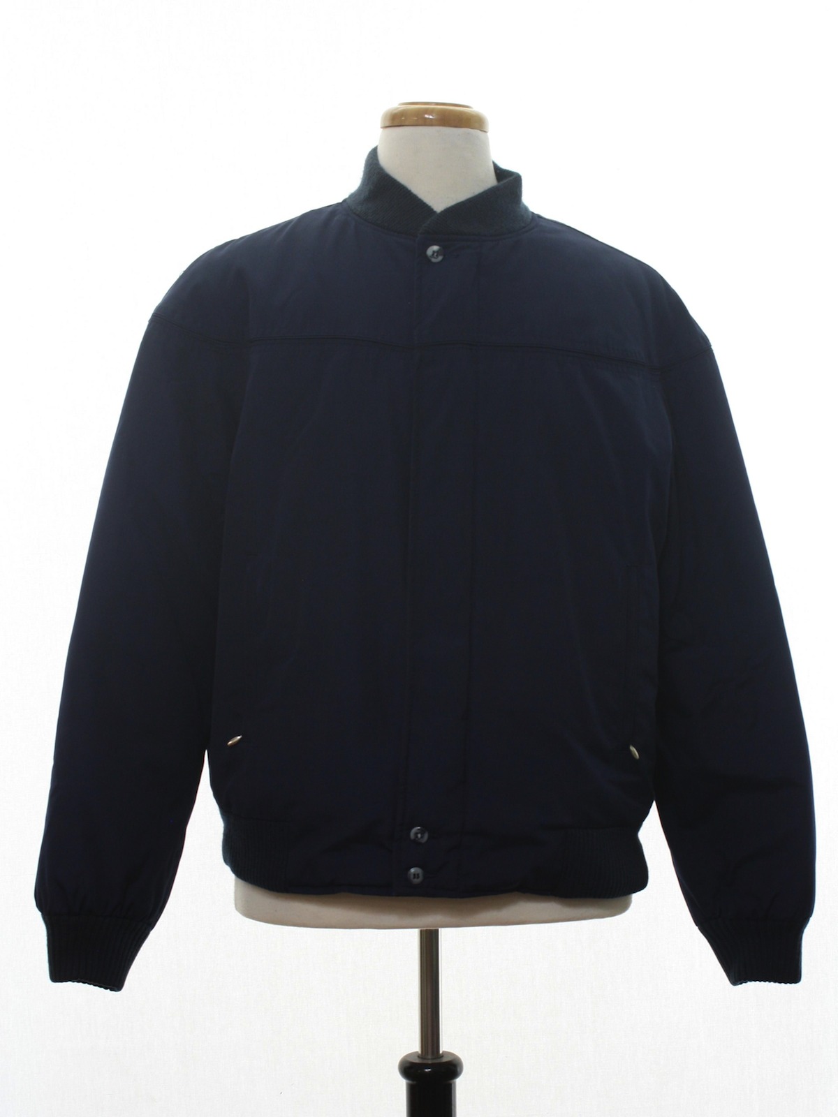 60's Vintage Jacket: 60s -Derby of San Francisco- Mens navy blue cotton ...