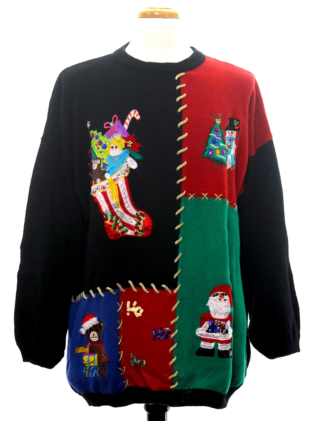 Vintage 80s Designer Vintage Ugly Christmas Sweater: Late 80s or early ...