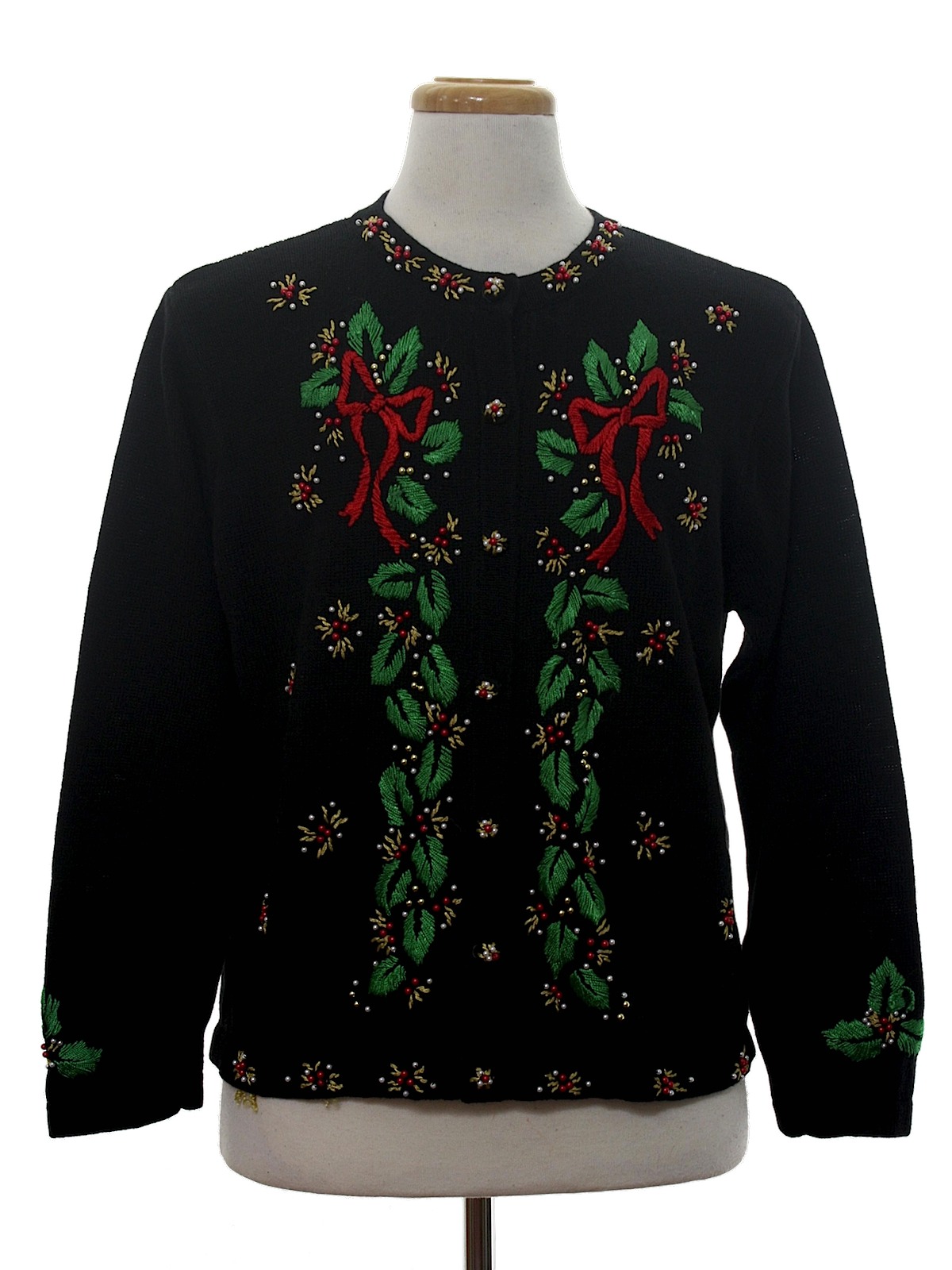 Womens Ugly Christmas Sweater: -BP Design- Womens black background ...