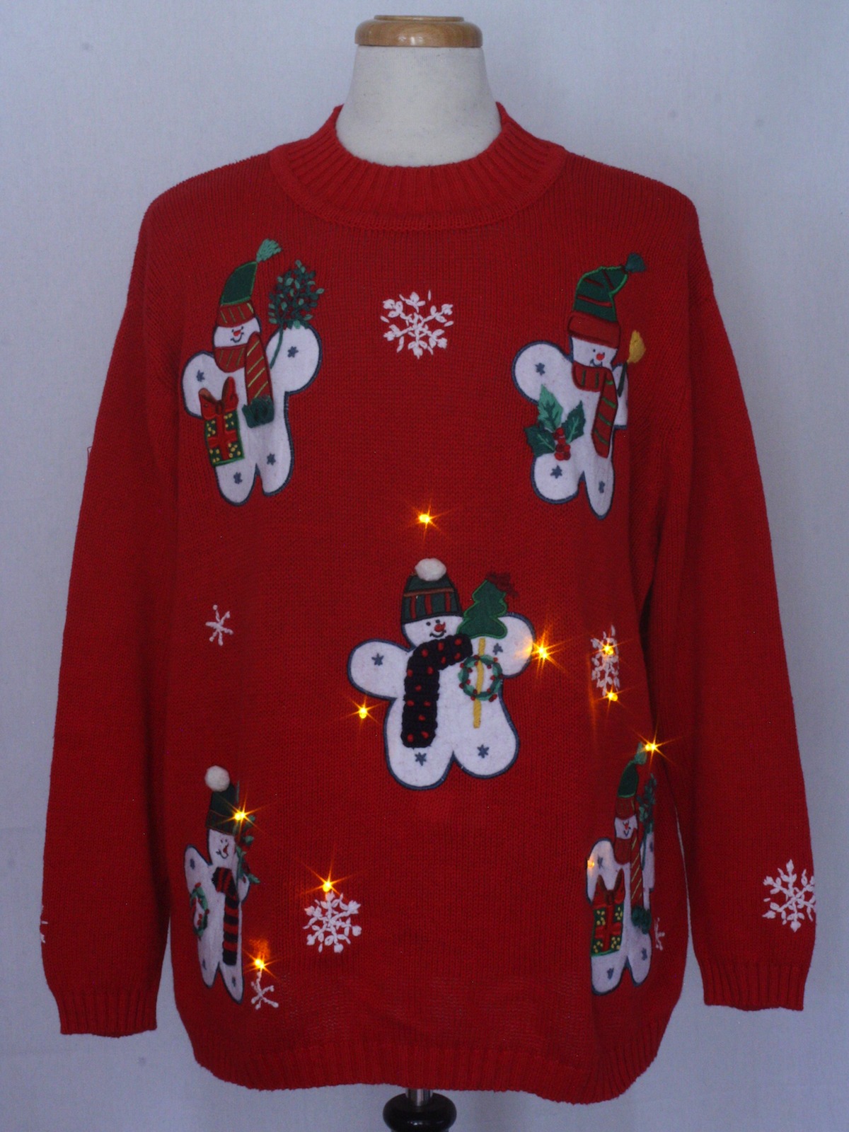 Amber Lightup Ugly Christmas Sweater: -Bedford Fair- Unisex red ...
