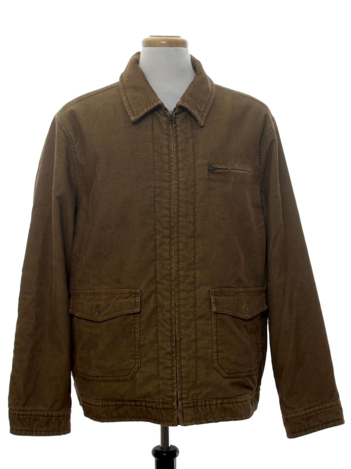 Retro Nineties Jacket: 90s -Mossimo- Mens light brown pinwale cotton ...