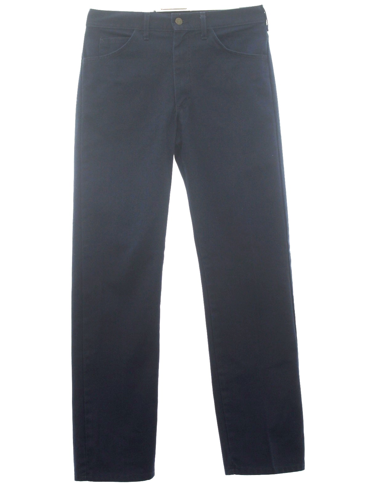 Vintage 1980's Pants: 80s -Lee- Mens navy blue cotton and polyester ...