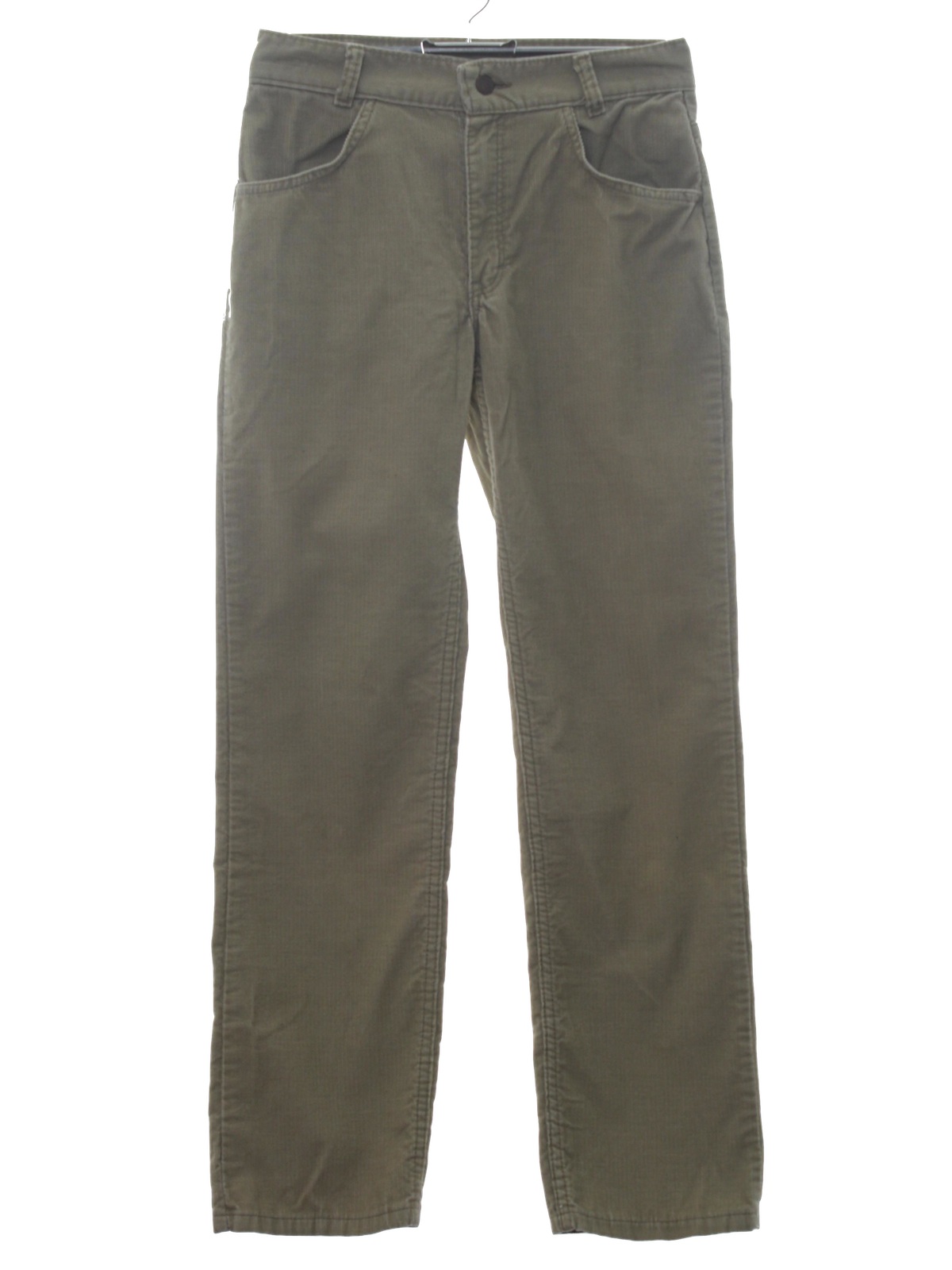 1980's Retro Pants: 80s -Student Cut- Mens or Boys light tan cotton and ...