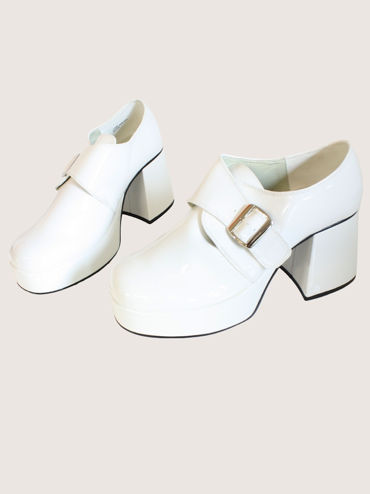 Mens white platform shoes sale