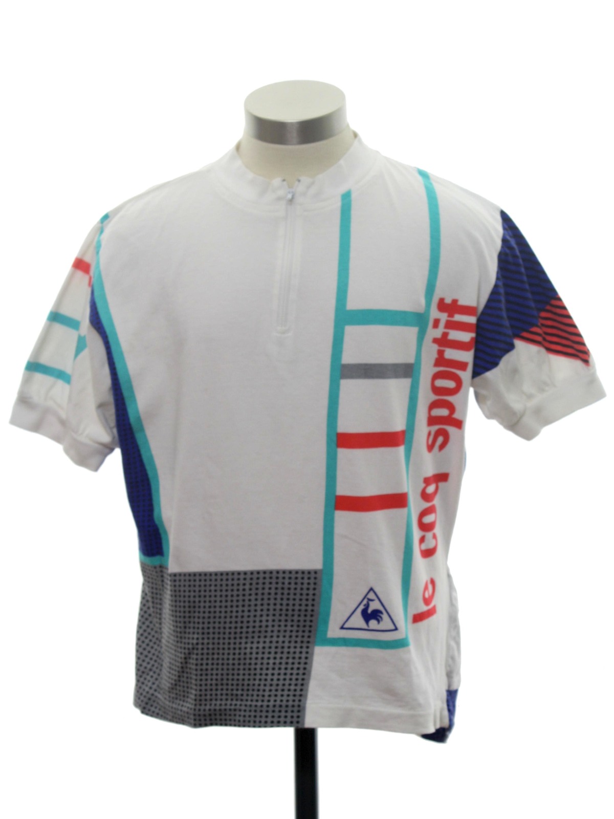 Le Coq Sportif 80's Vintage T Shirt: 80s -Le Coq Sportif- Mens white ...