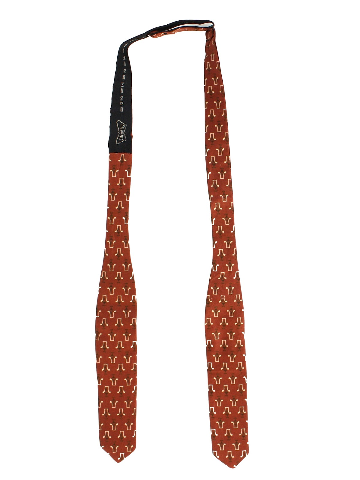 1960's Vintage Wembley Neck Tie: Early 60s -Wembley- Mens rust brown ...
