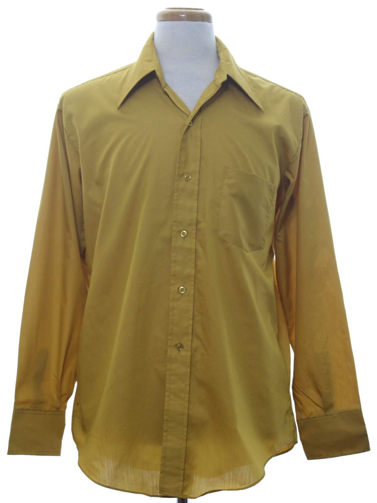 Seventies Vintage Shirt: 70s -Younkers- Mens harvest gold background ...