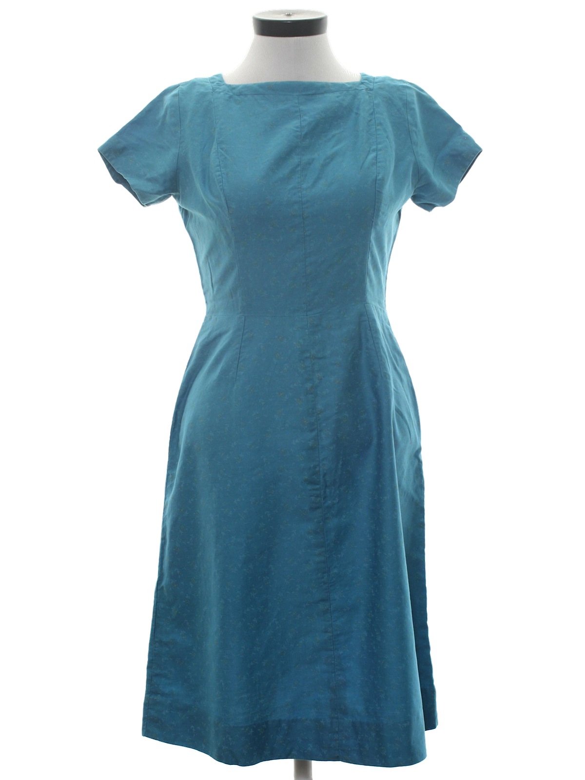 Vintage Sue Brett 1960s Dress: 60s -Sue Brett- Womens teal-blue ...