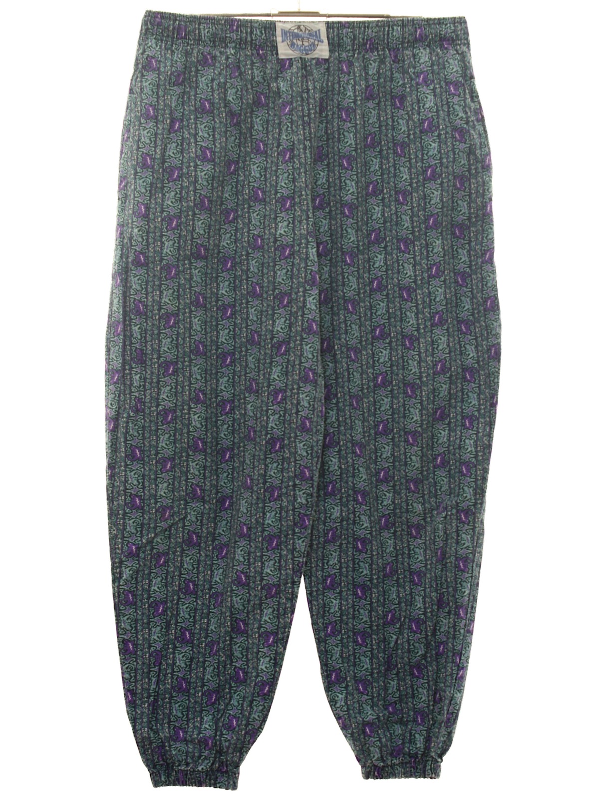 Vintage 1980's Pants: 80s -International Baggyz- Mens soft green ...