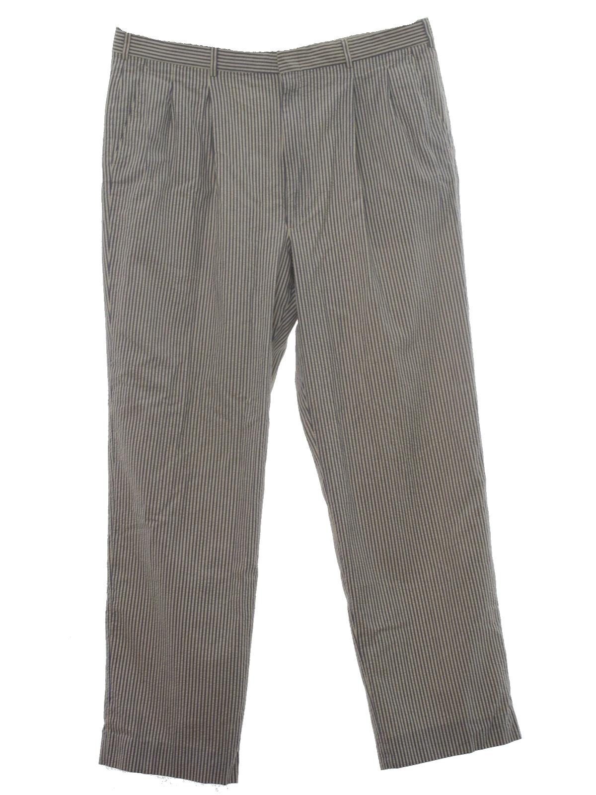 Retro 1980's Pants (fabric label) : 80s -fabric label- Mens off white ...