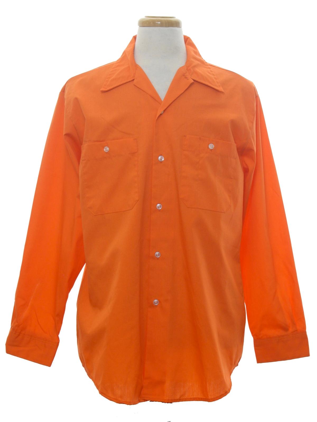 bright orange work shirts
