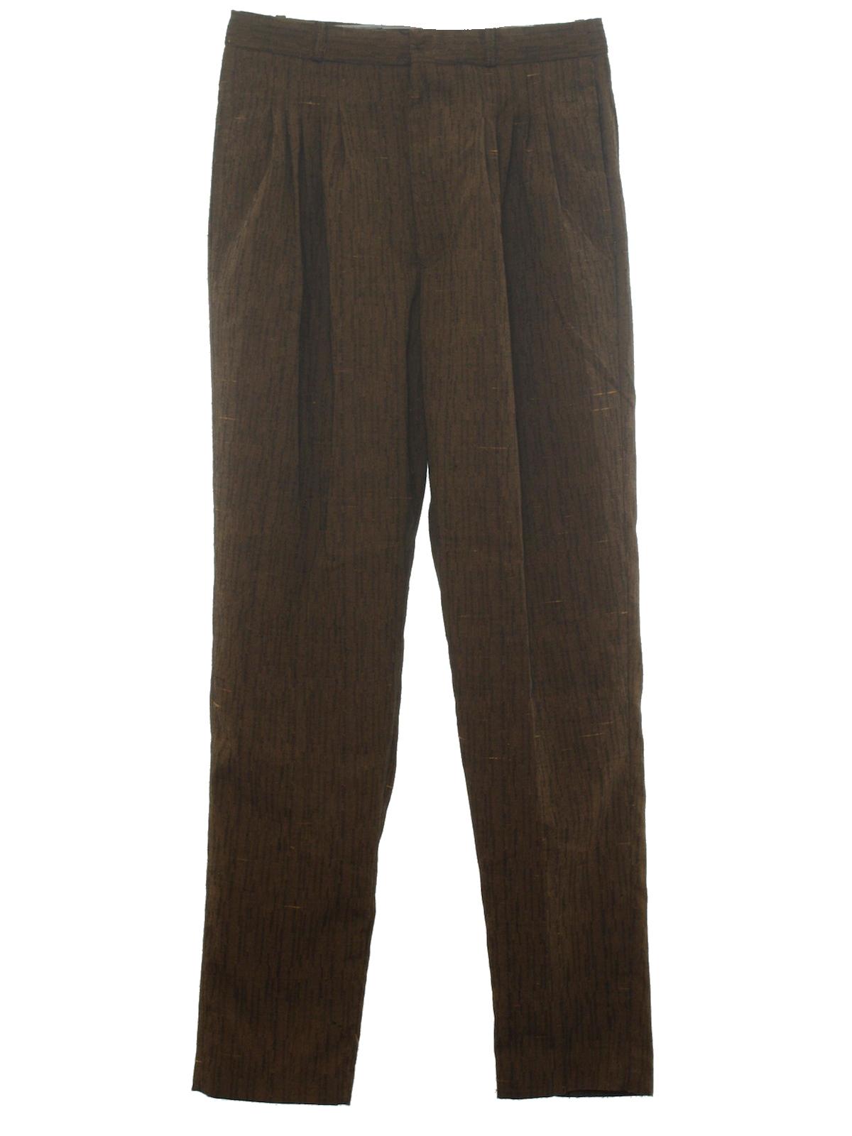 1980's Vintage Florenzi Pants: 80s -Florenzi- Mens black and gold ...