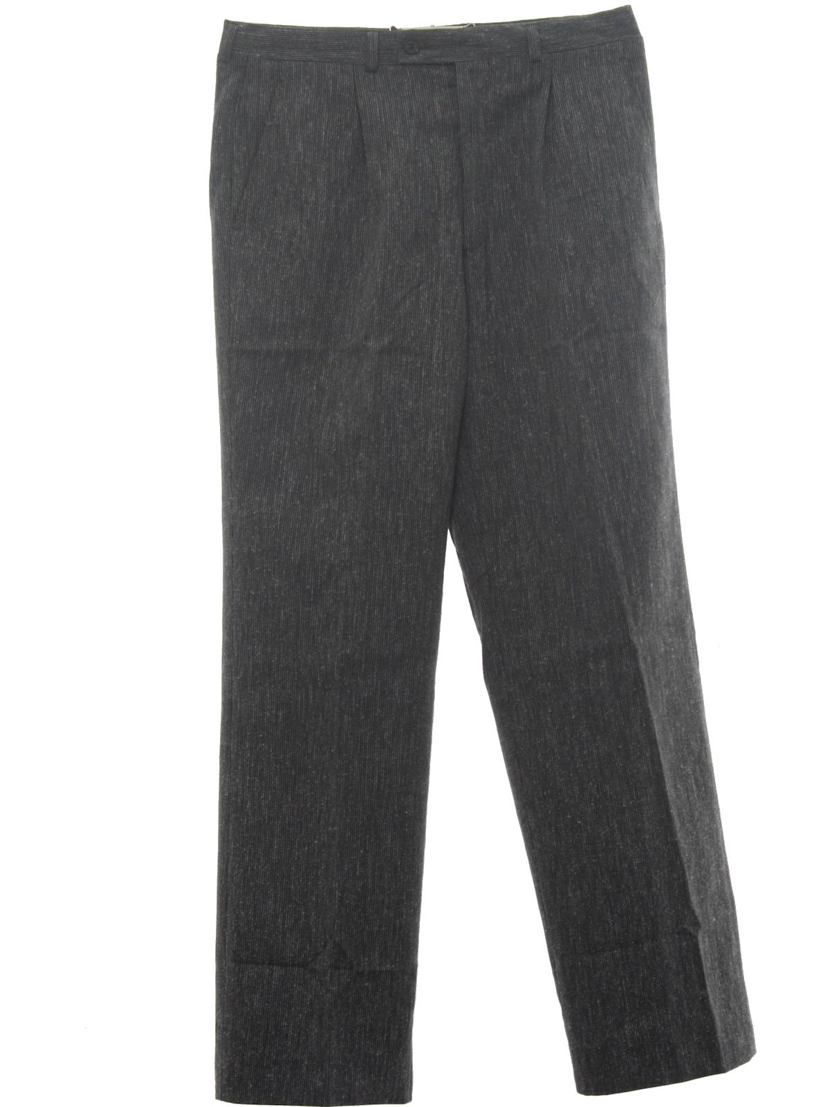 1980's Pants (Missing Label): 80s -Missing Label- Mens light grey ...