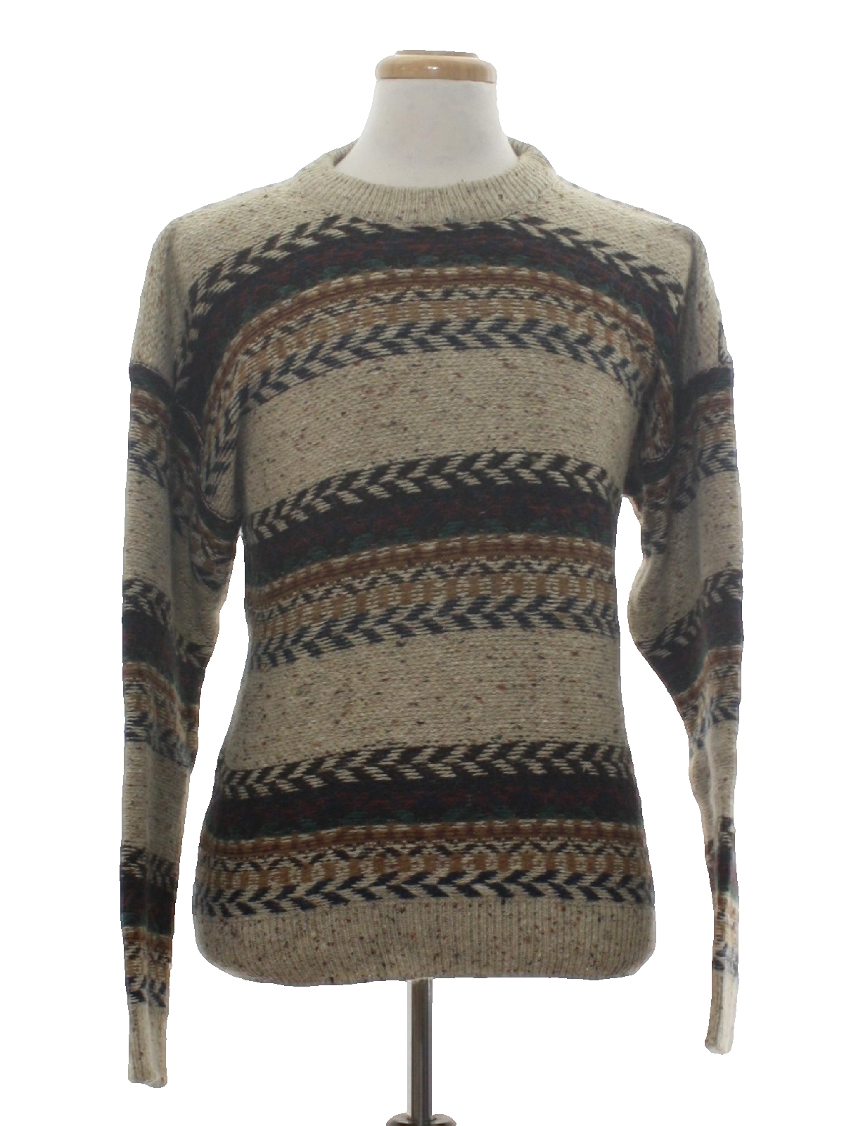 Vintage St. Johns Bay 80's Sweater: 80s -St. Johns Bay- Mens tan ...