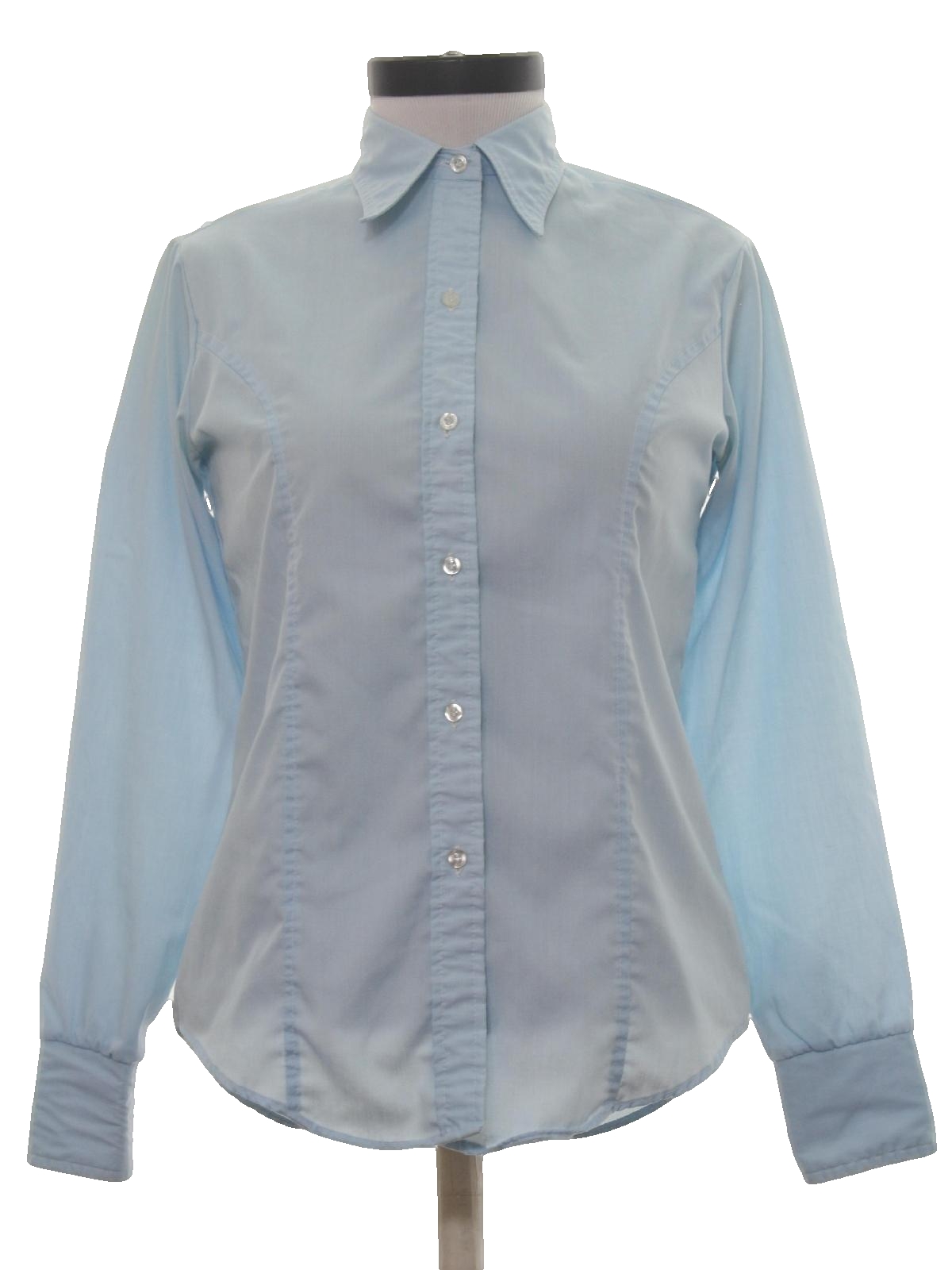 Retro 70s Shirt (Stuffed Shirt) : 70s -Stuffed Shirt- Womens light blue ...