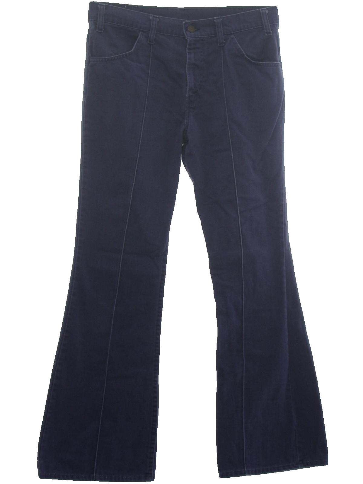 1970s Levis Flared Pants / Flares: 70s -Levis- Womens dusty blue cotton ...