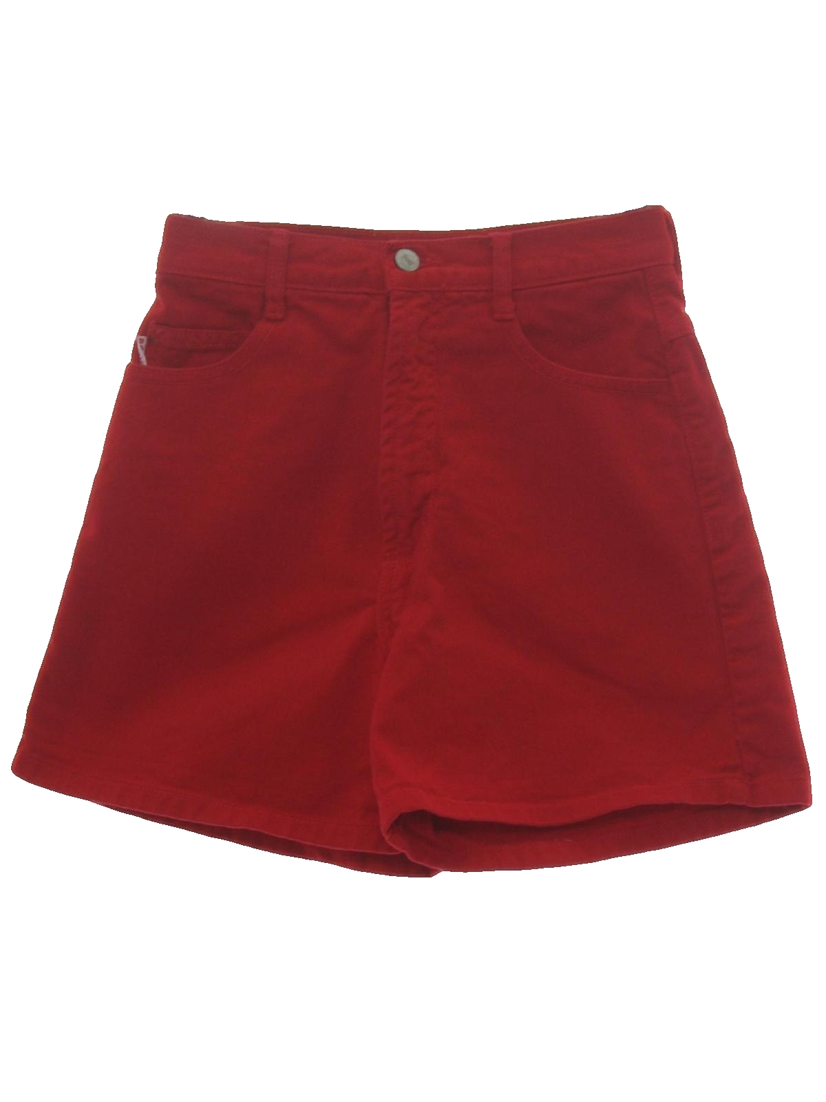 Vintage Bongo Nineties Shorts: 90s -Bongo- Womens bright red background ...