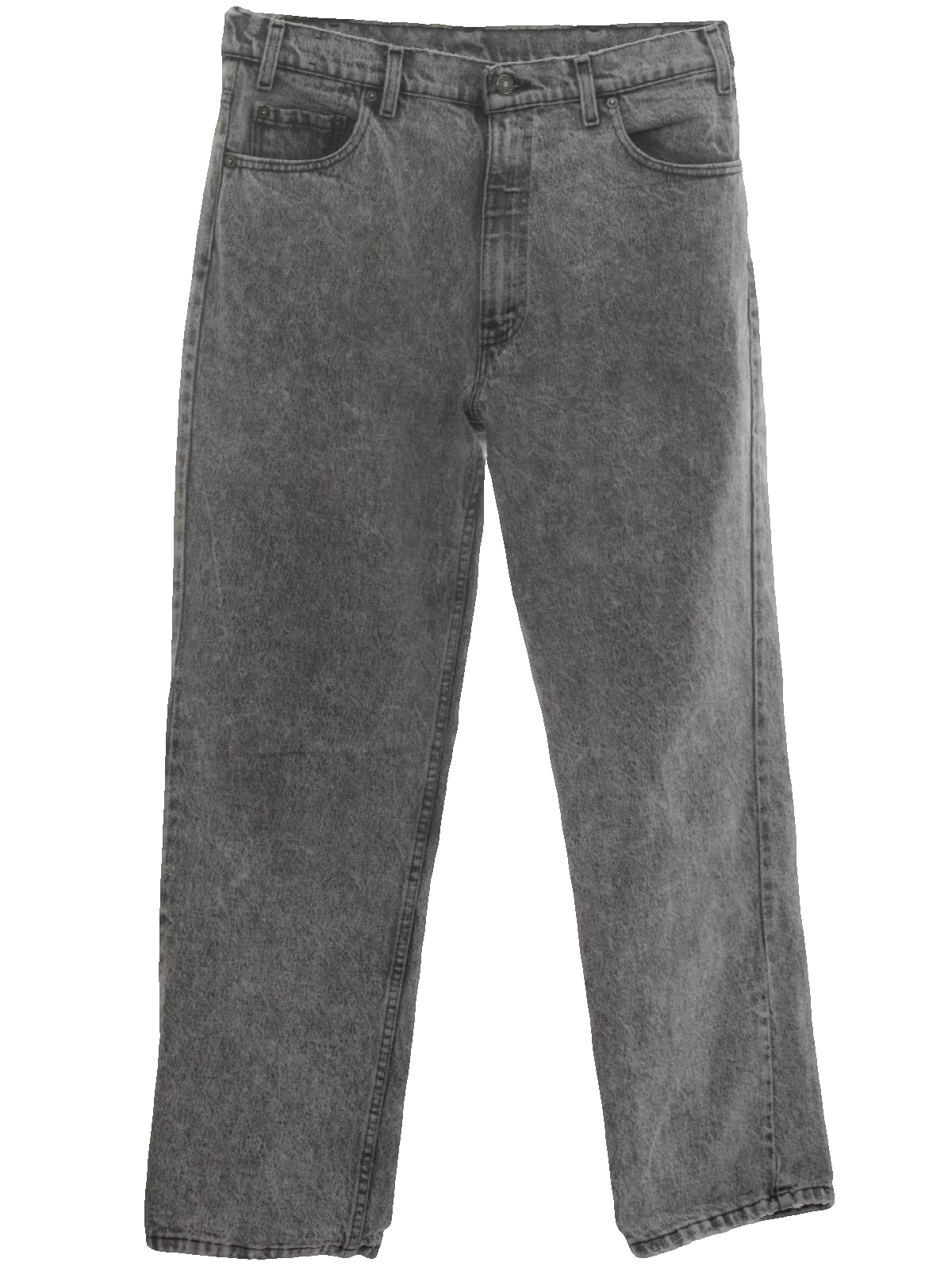 Eighties Vintage Pants: 80s -Levis 540 Made in USA- Mens grey background, stone washed cotton denim, five pocket, wide tapered leg wicked 90s jeans pants with button and zippered front closure, classic Eighties Vintage Pants: 80s -Levis 540 Made in USA- Mens grey background, stone washed cotton denim, five pocket, wide tapered leg wicked 90s jeans pants with button and zippered front closure, classic