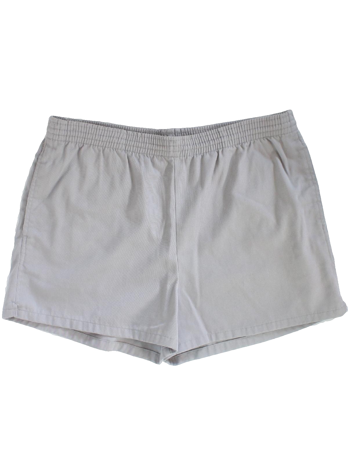 Retro 1980s Shorts: 80s -Repage- Mens light grey background polyester ...