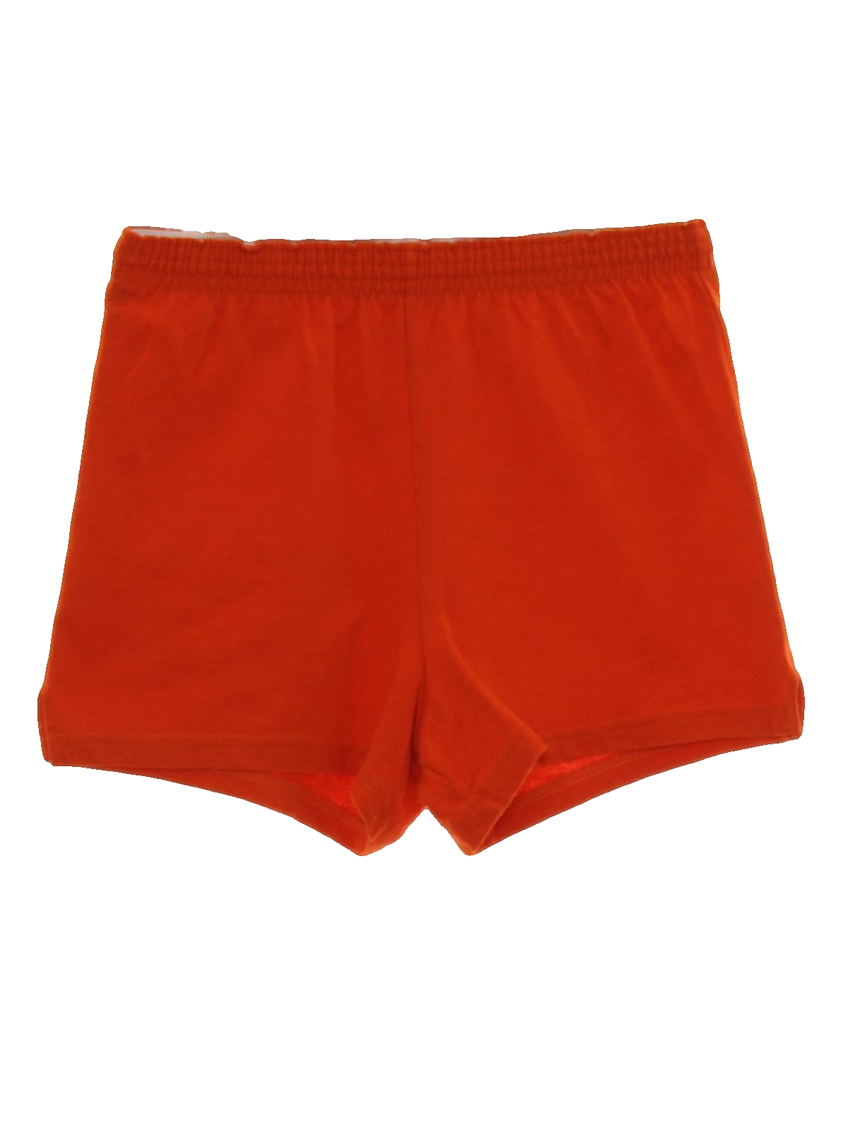 Retro Eighties Shorts: 80s -Soffe- Unisex bright dark orange background ...