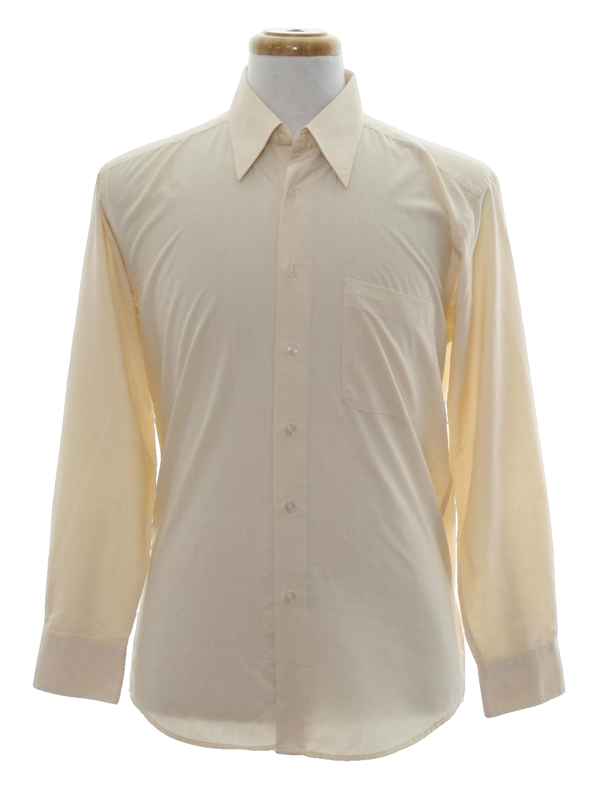 Seventies Hazard Shirt: 70s -Hazard- Mens cream background cotton linen ...