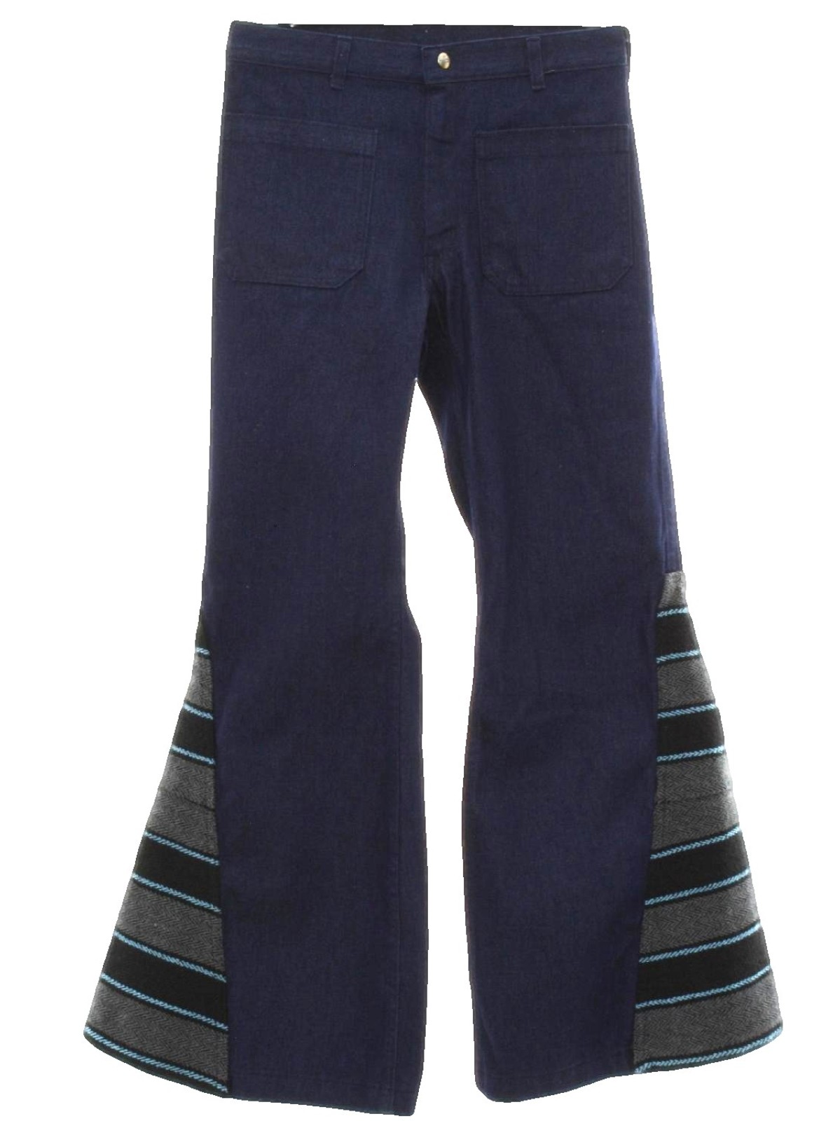 1970s Seafarer Bellbottom Pants: 70s style -Seafarer- Mens dark blue ...