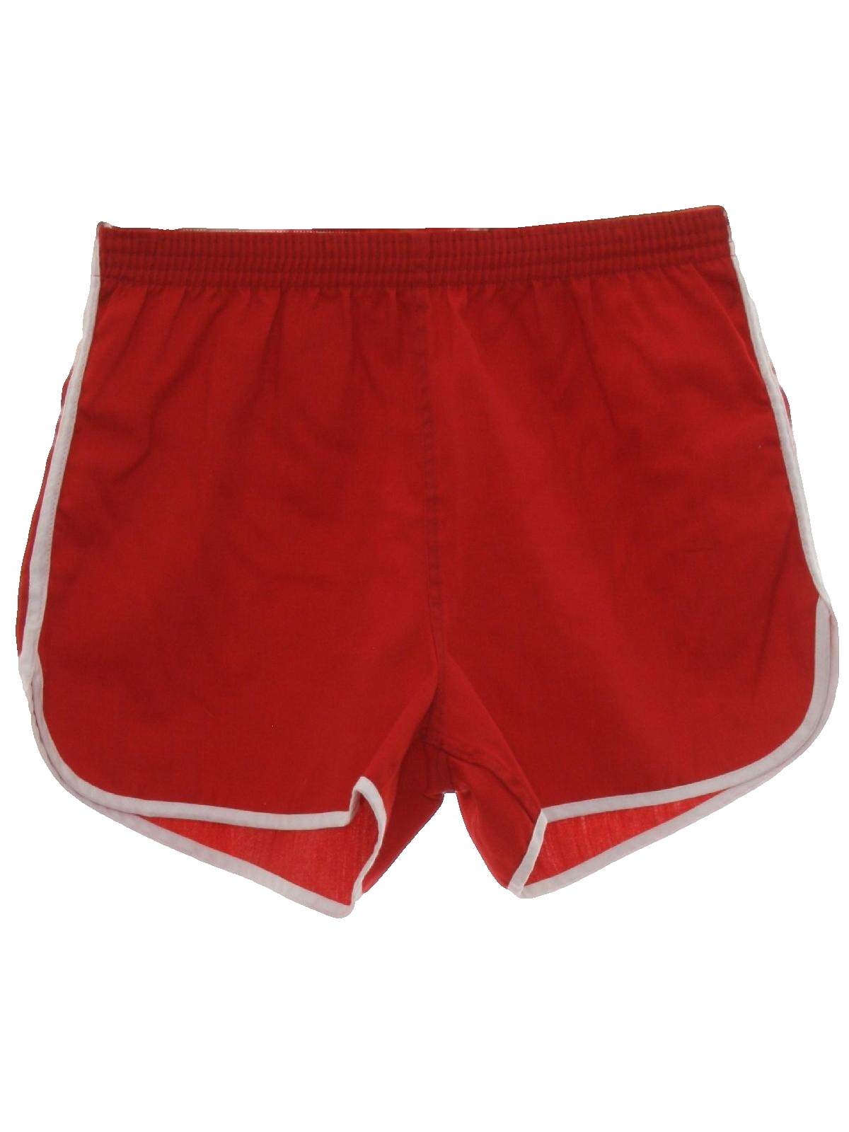 80s Retro Shorts: 80s -Missing Label- Mens red background polyester ...