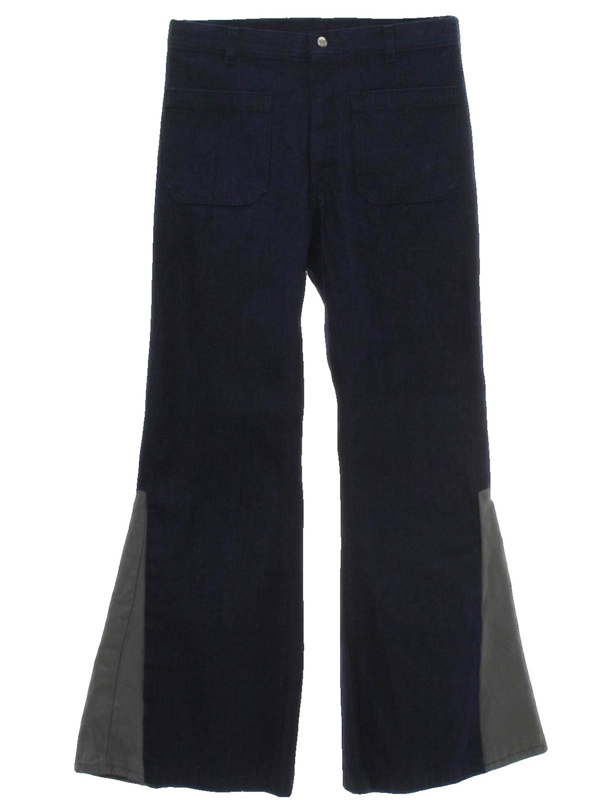 Seventies Vintage Bellbottom Pants: 70s style -Seafarer- Mens dark blue ...