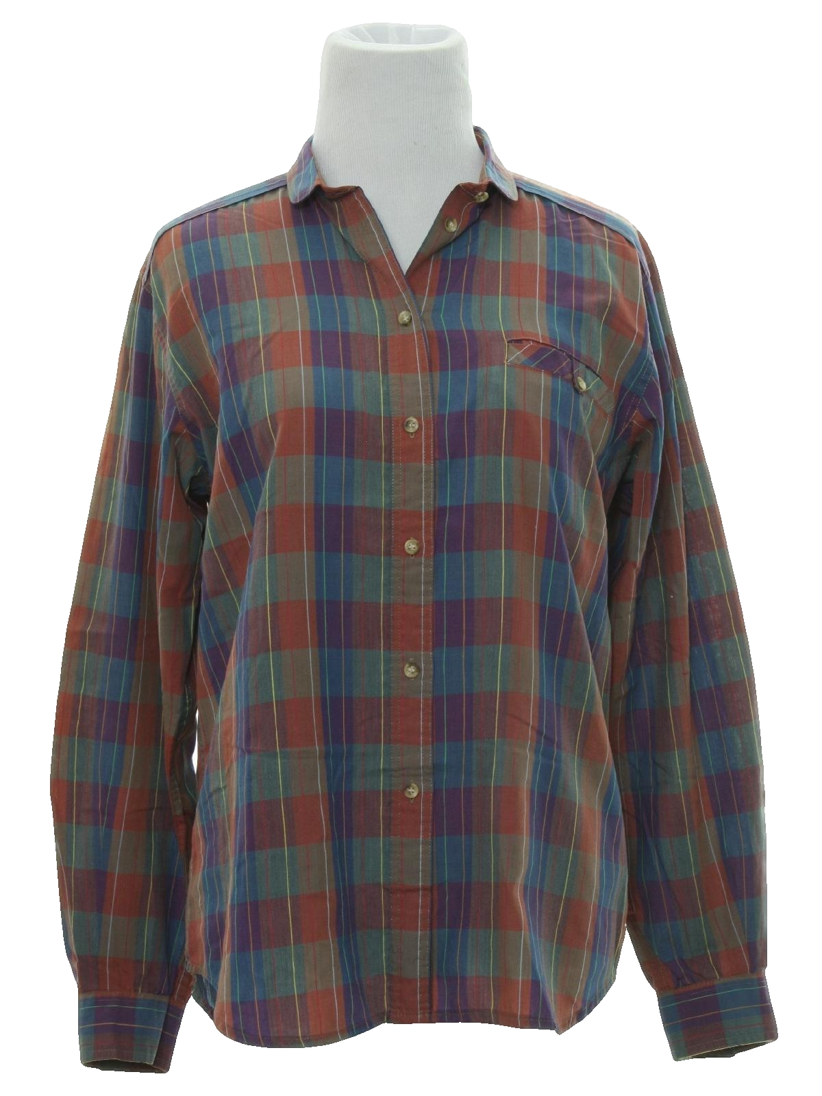 1980's Vintage Liz Claiborne Shirt: Late 80s -Liz Claiborne- Womens ...