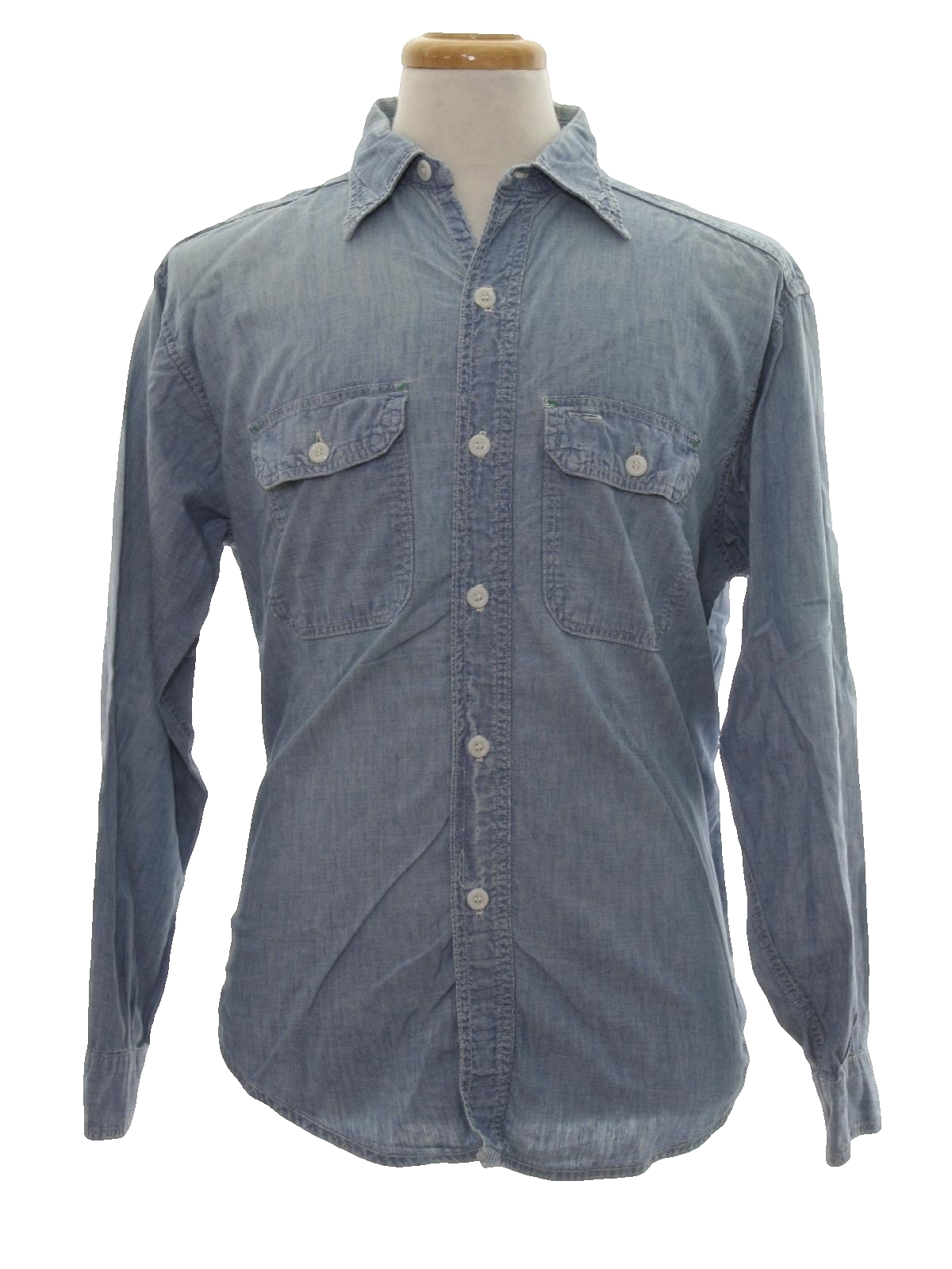 Vintage Big Mac 70's Shirt: 70s -Big Mac- Mens distressed chambray blue ...