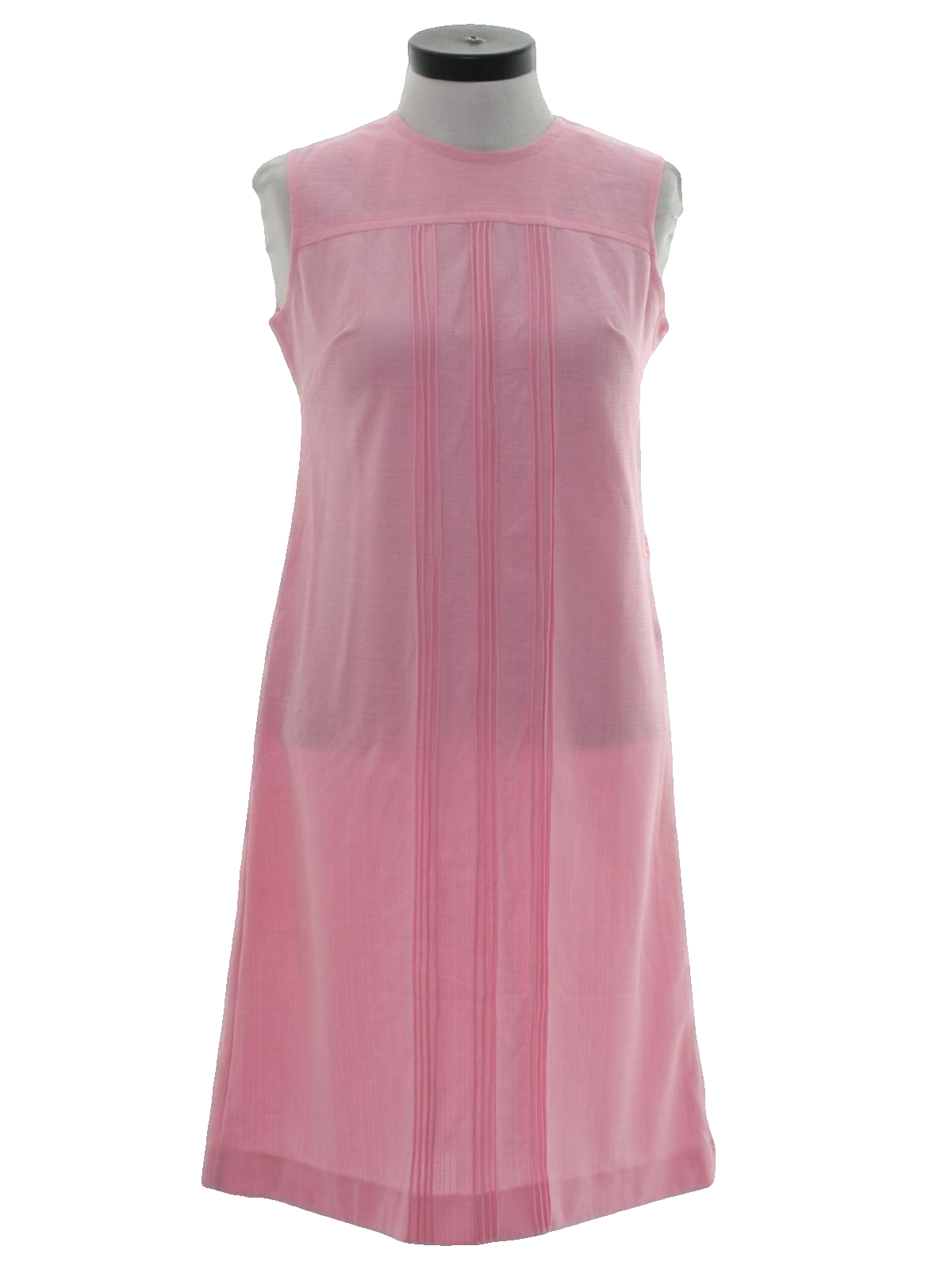 Retro Seventies Dress: 70s -NPCFashions- Womens pink, woven polyester ...