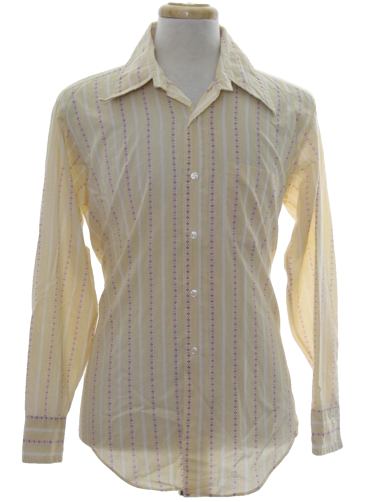 1970s British Imperial Shirt: 70s -British Imperial- Mens white ...