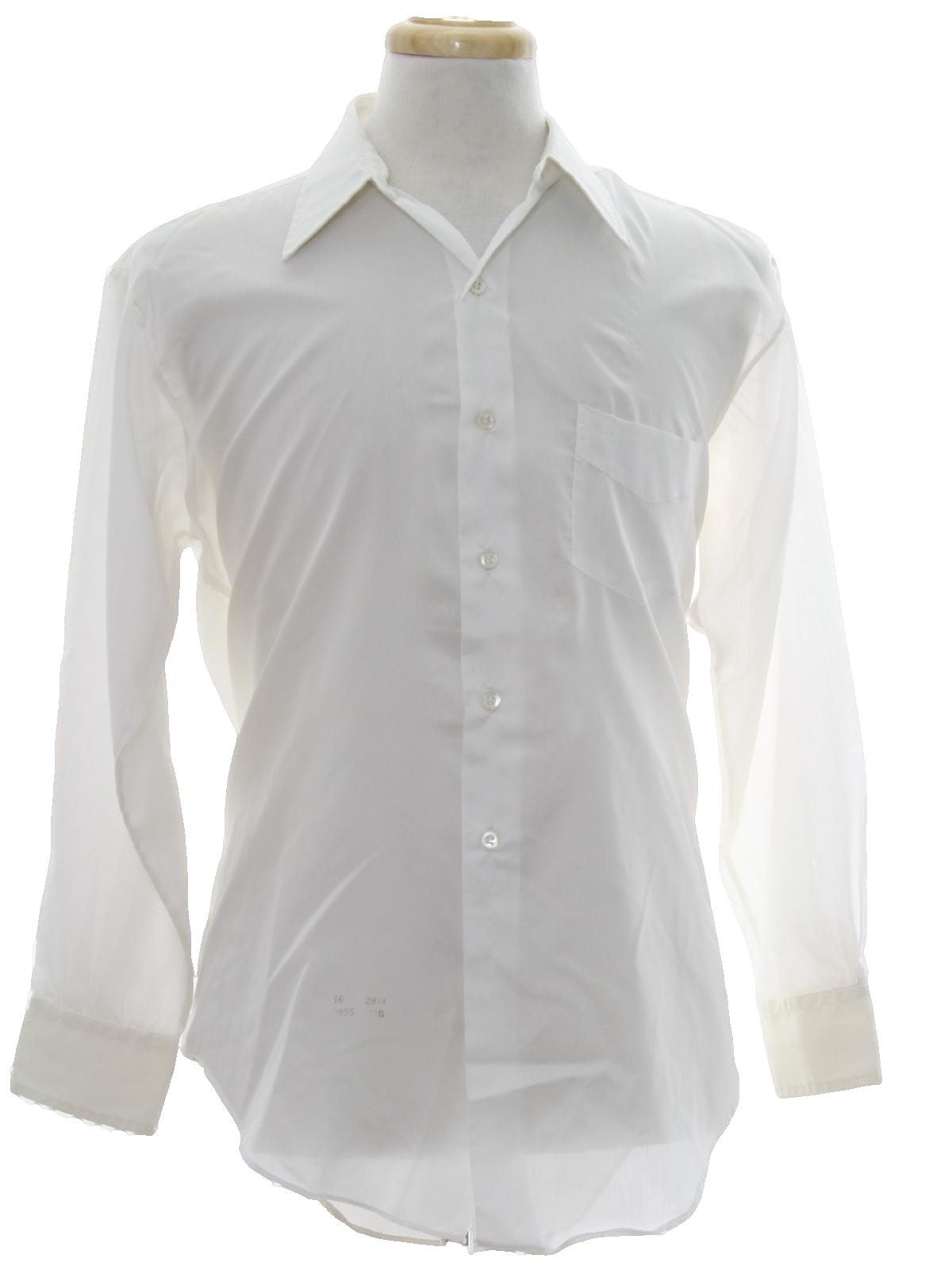 mens sheer white dress shirt