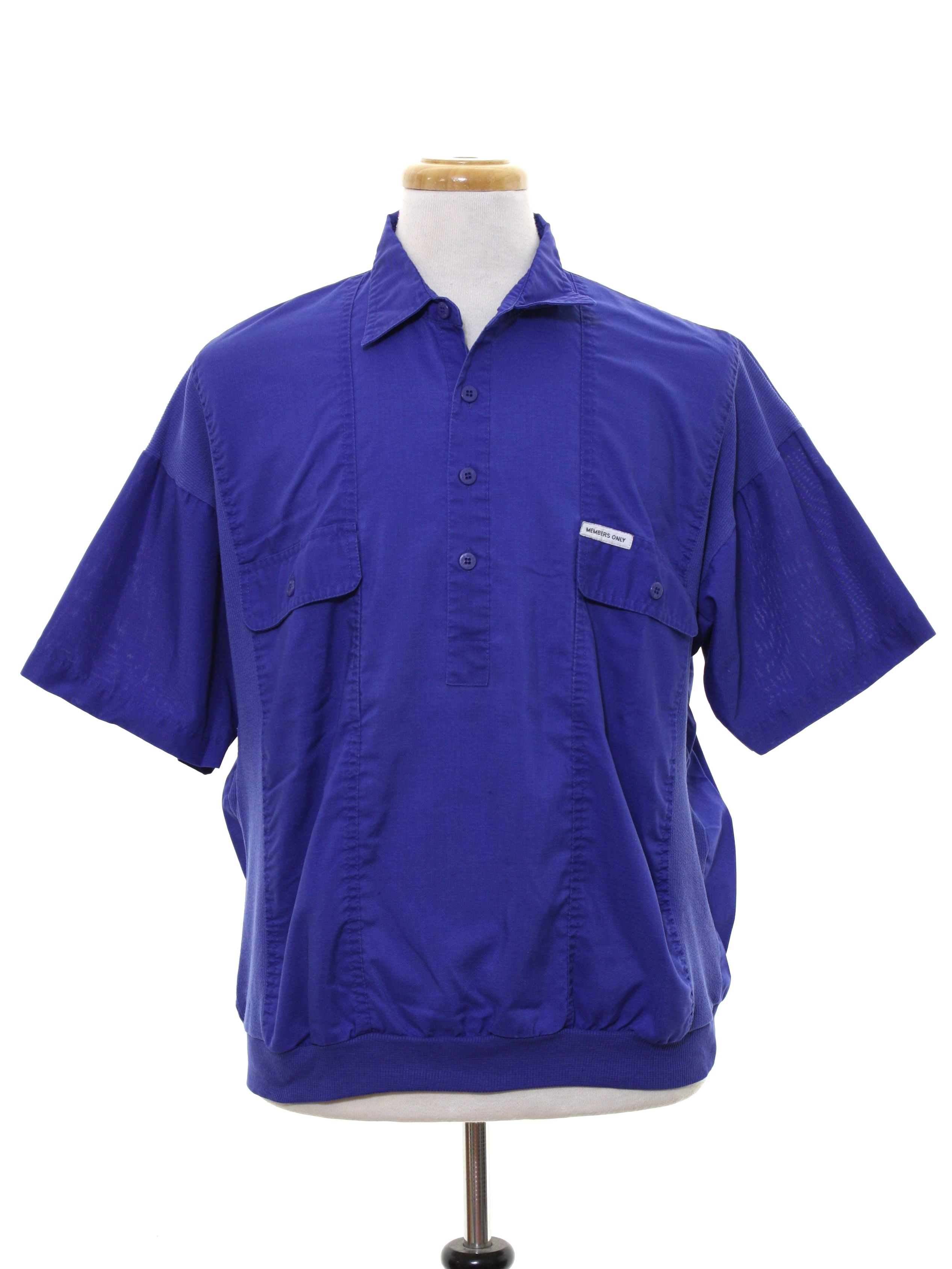 1980's Shirt (Members Only): 80s -Members Only- Mens lake blue ...