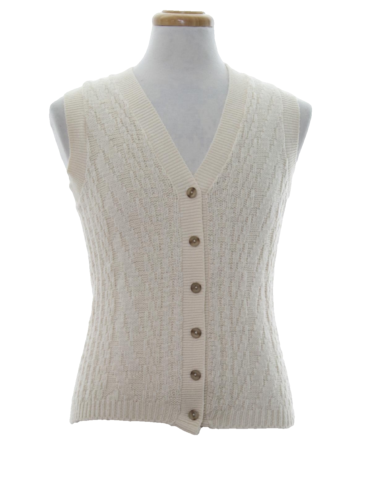 Retro 60s Sweater (Bradley) : 60s -Bradley- Mens winter white chunky ...