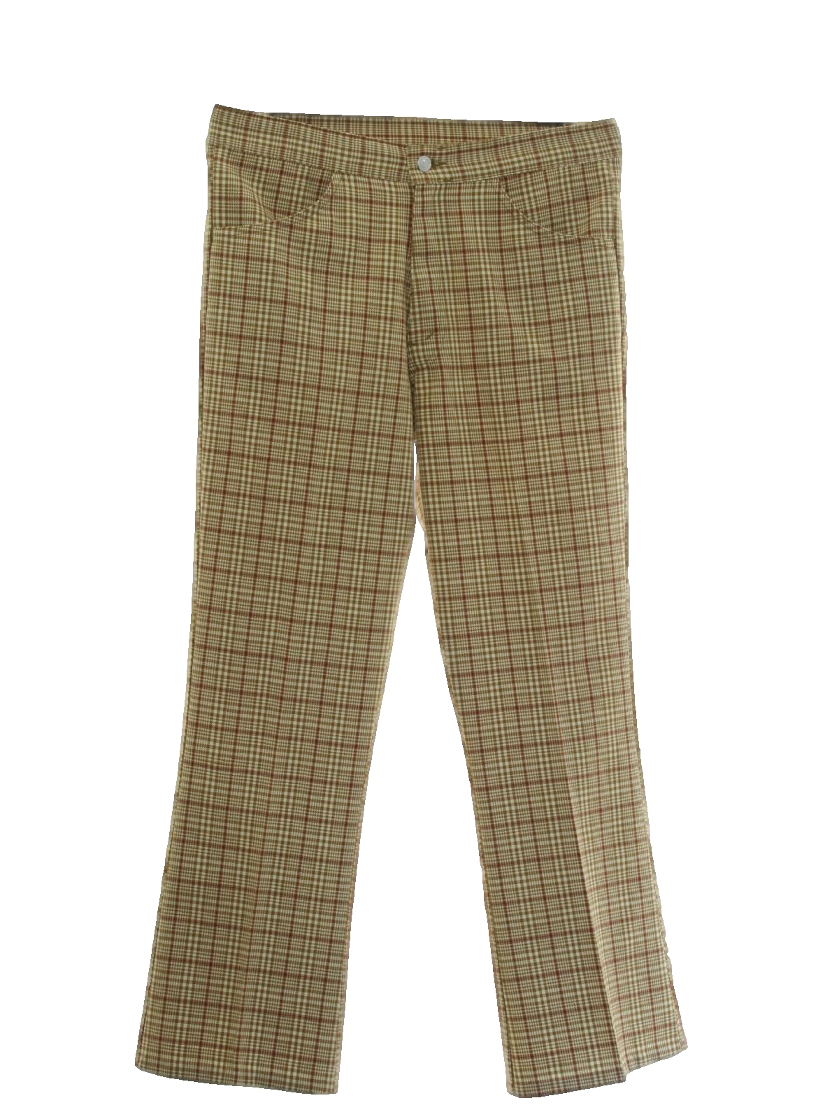 Retro 1960's Flared Pants / Flares: Late 60s -No Label- Mens pale ...