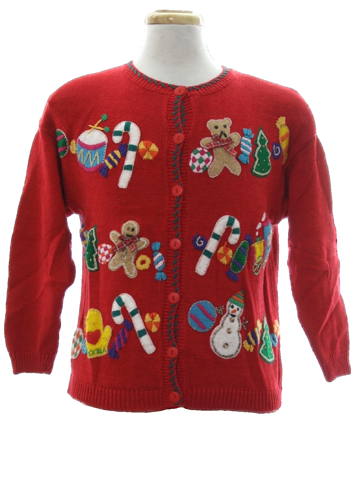 Womens Ugly Christmas Sweater: -Beldoch Popper- Womens Rainbow ...