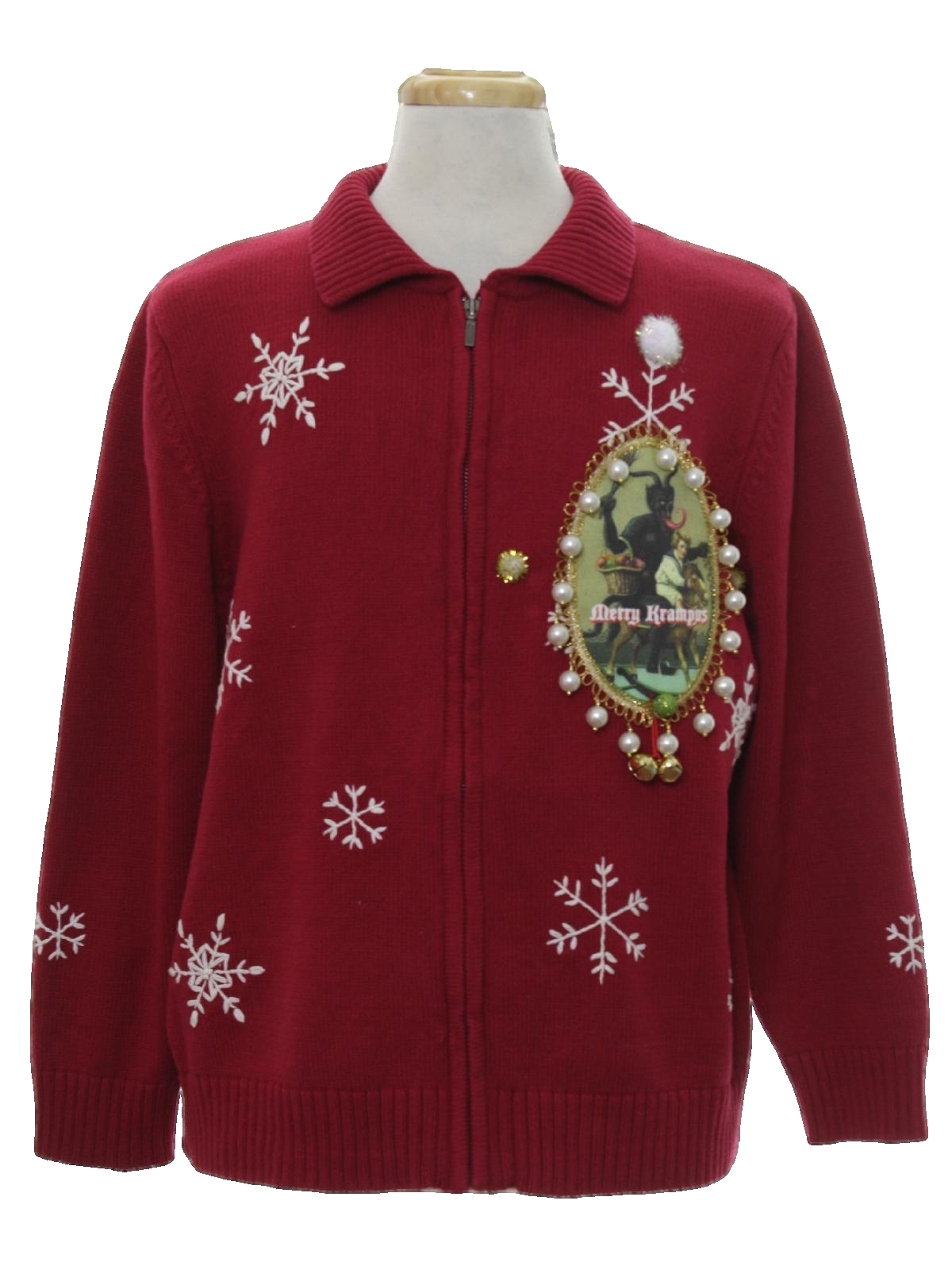 krampus cardigan