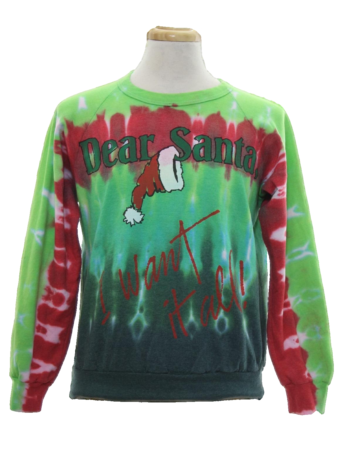 Hand Tie Dyed Ugly Christmas Sweatshirt Rich Tees Unisex tie
