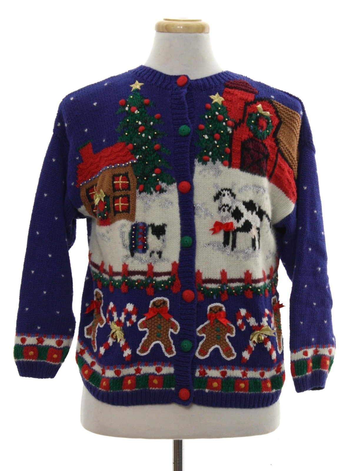 1990's Retro Vintage Ugly Christmas Sweater: 90s authentic vintage ...