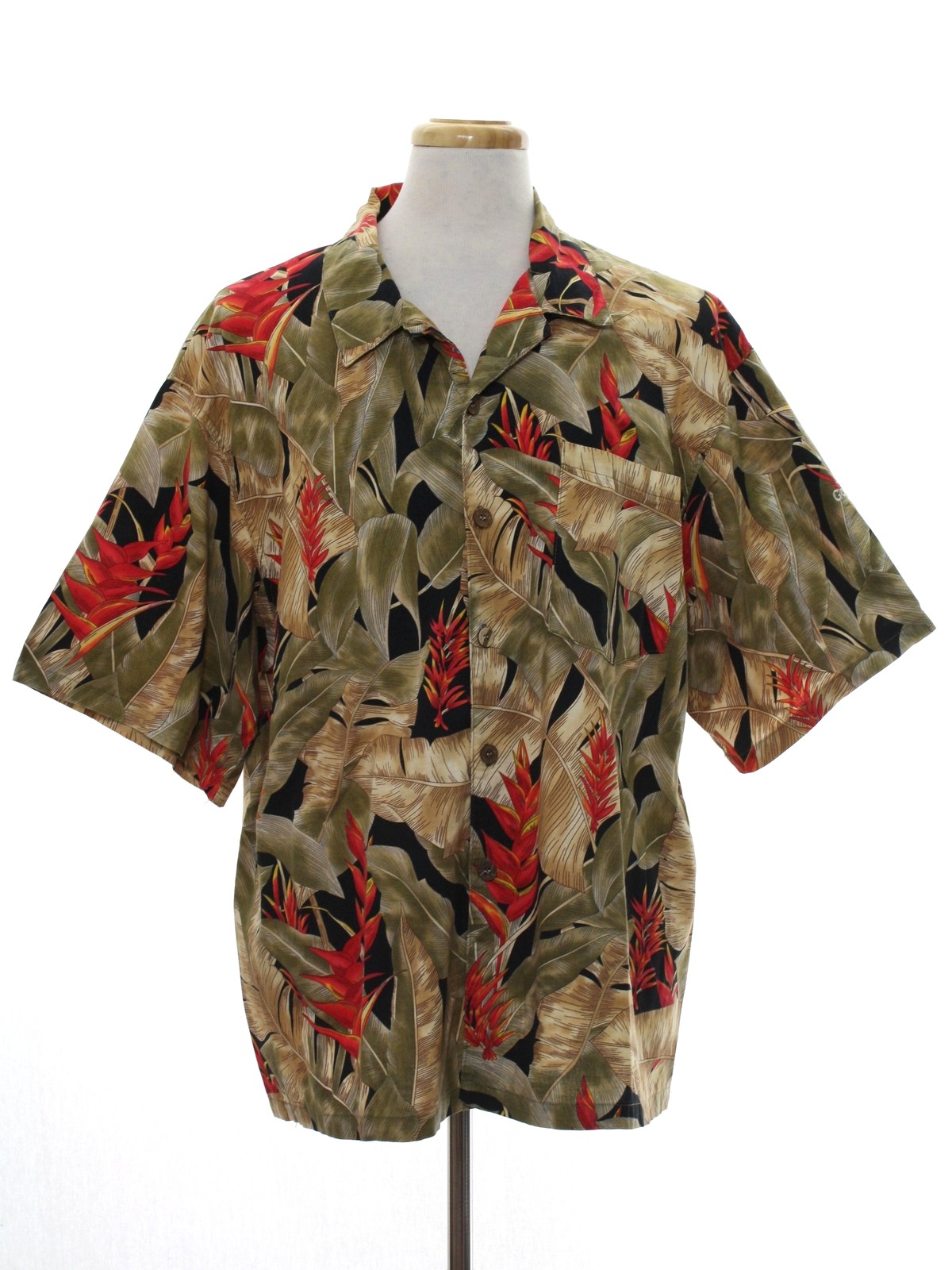 Vintage Toucan Dance 80's Hawaiian Shirt: 80s -Toucan Dance- Mens black ...
