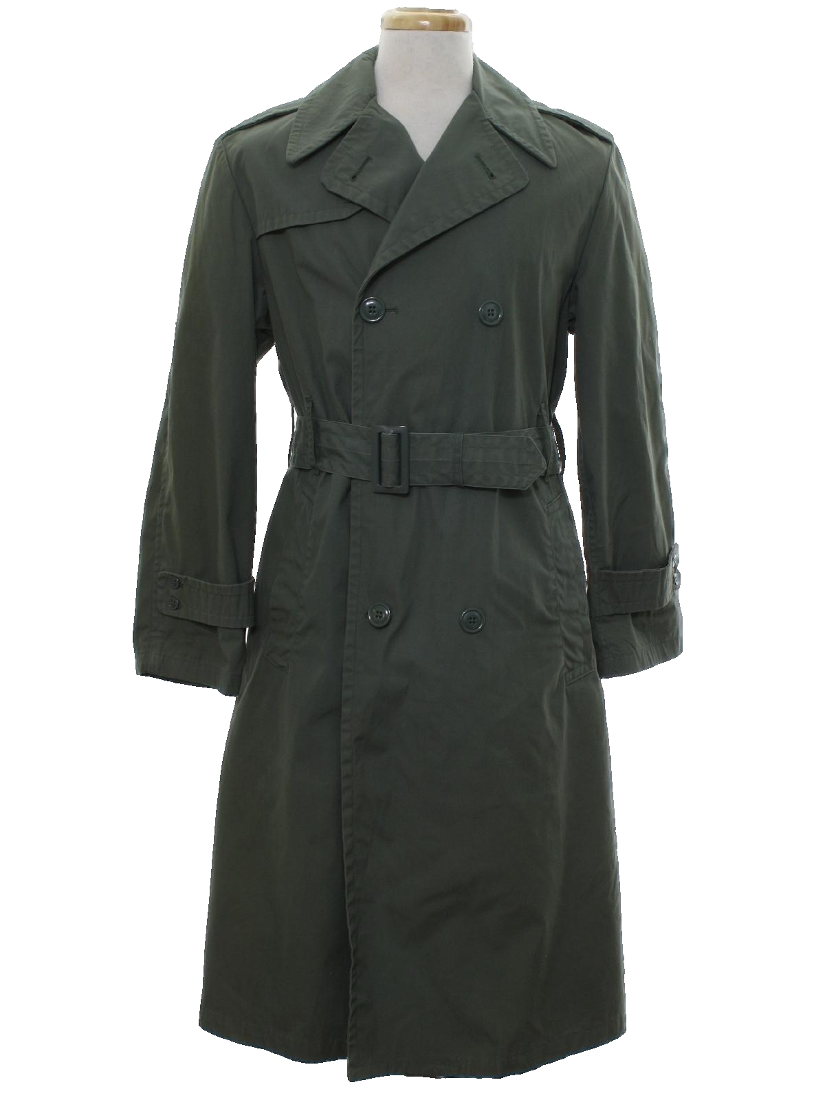 Vintage 1960's Jacket: 60s -Centre Mfg Co- Mens olive green polyester ...