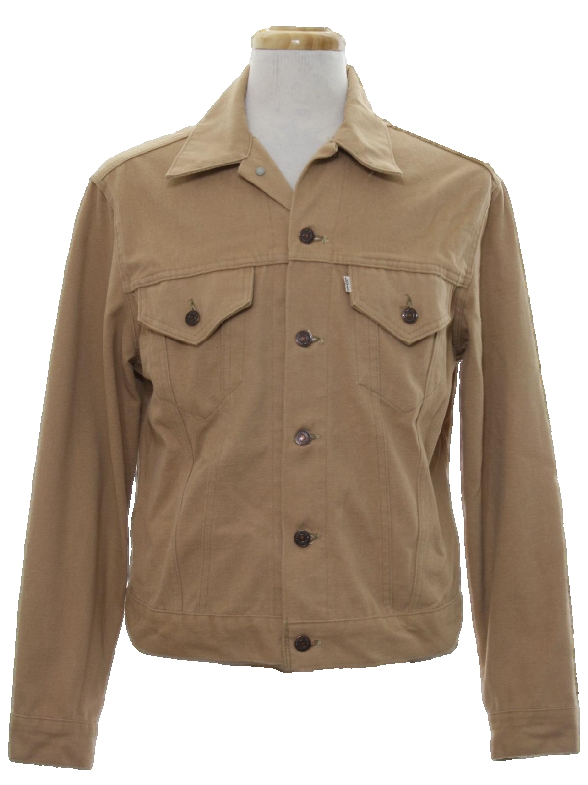 70's Vintage Jacket: Early 70s -Levis for Men- Mens tan brushed denim ...