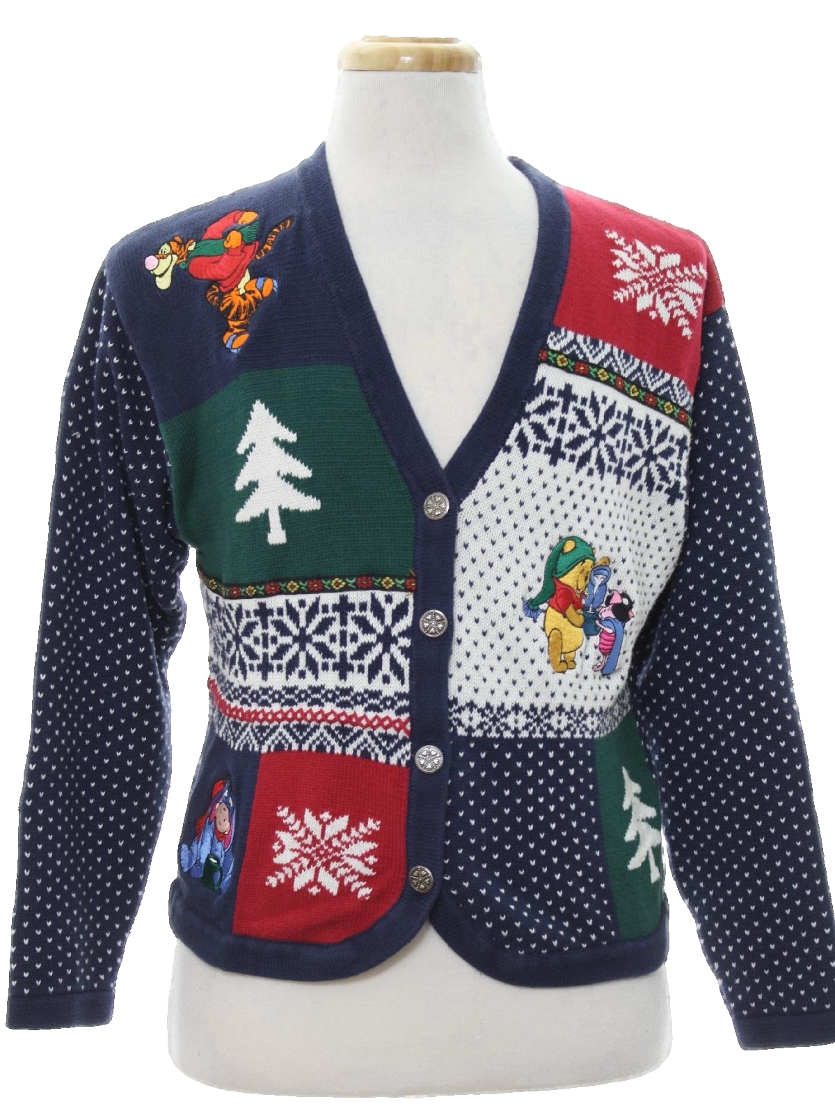 Womens Ugly Christmas Cardigan Sweater The Disney Store
