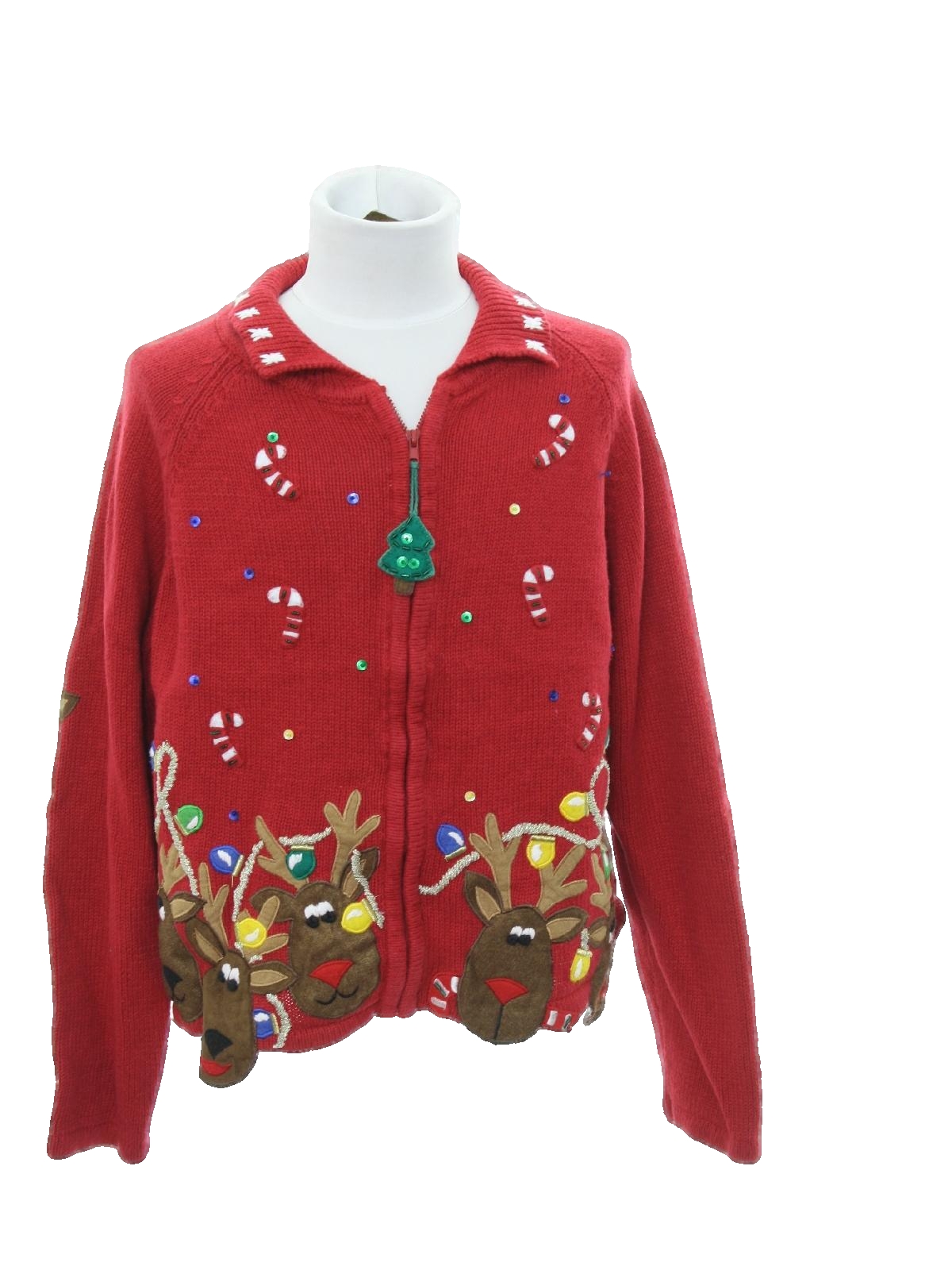 Womens Ugly Christmas Sweater: -Tiara- Petite Womens or Girls red ...